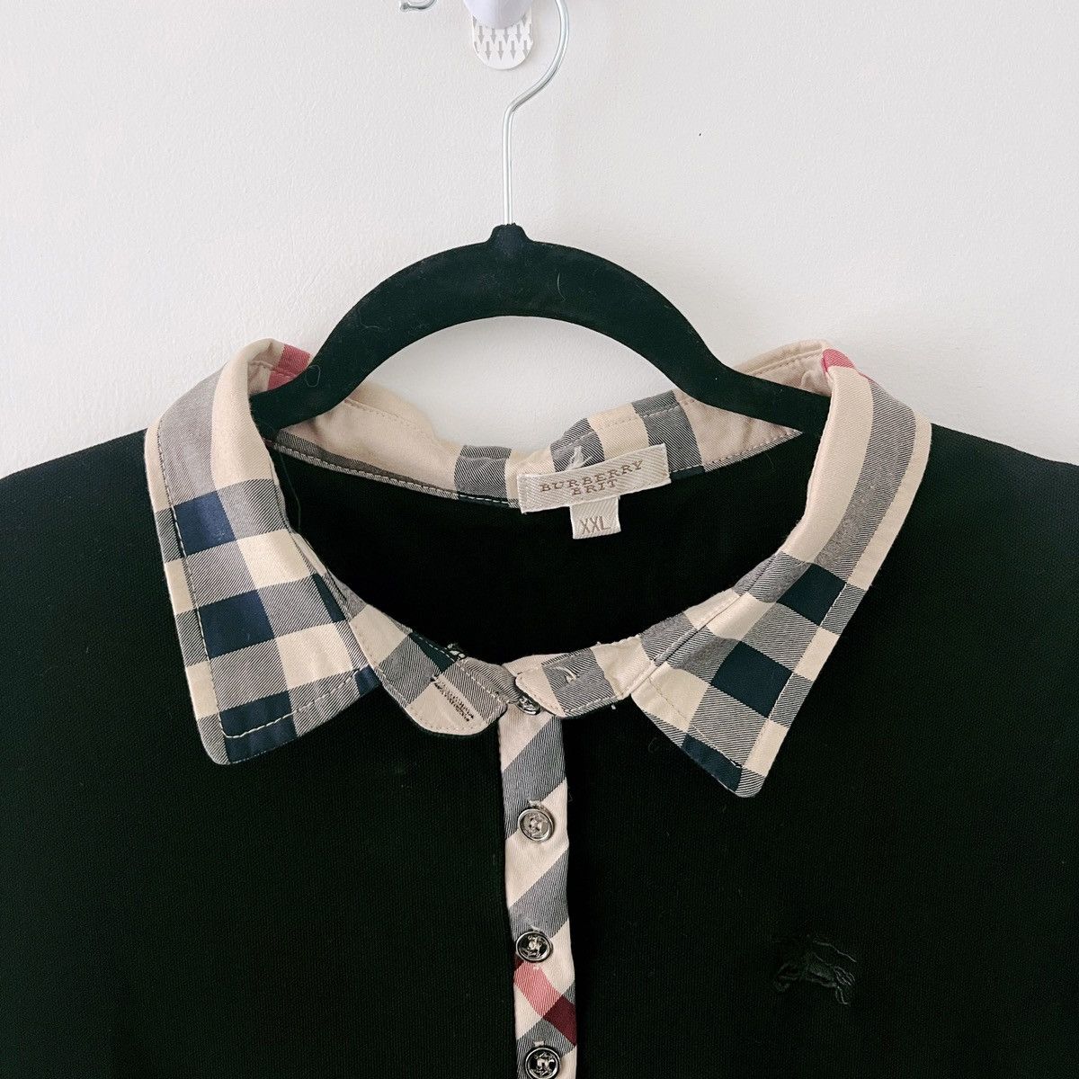 Burberry × Japanese Brand × Vintage Burberry Long-sleeve Plaid Collar Women’s Long Sleeve Top Size XL / US 12-14 / IT 48-50 - 2 Thumbnail