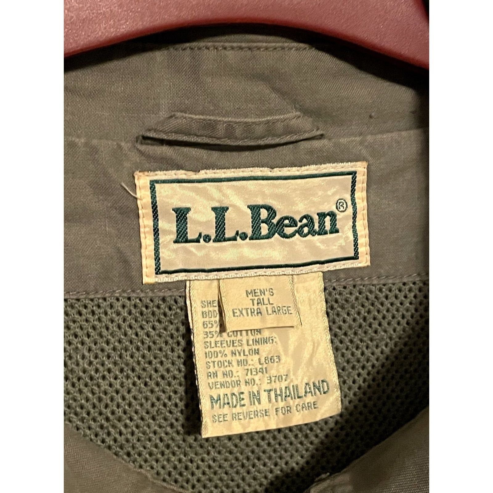 Vintage VINTAGE L.L. Bean Barn Chore Jacket Coat Green Large Lined Cotton Canvas Hunting 80s Mens Size US L / EU 52-54 / 3 - 3 Thumbnail