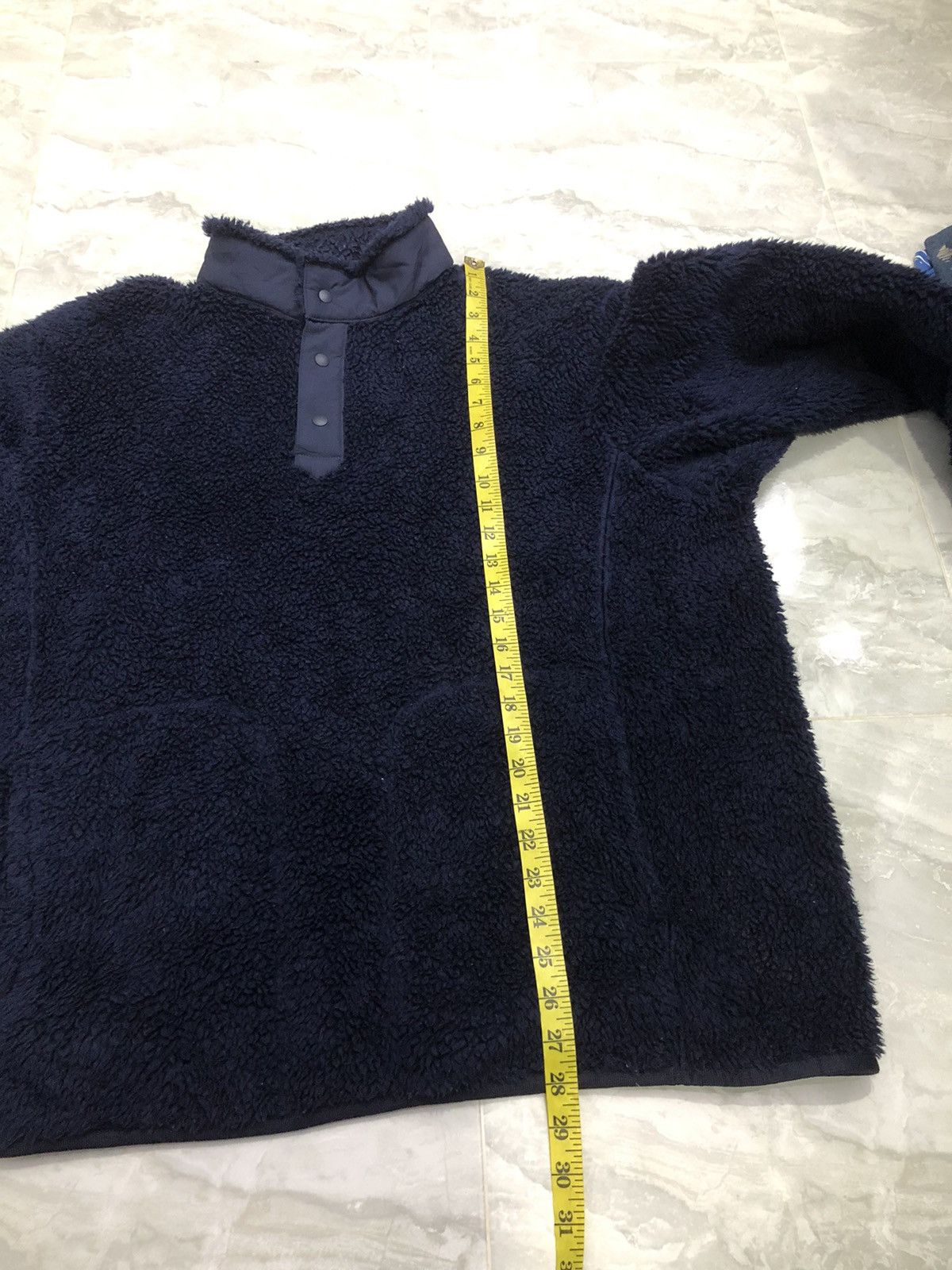 Uniqlo × White Mountaineering Uniqlo x White Mountaineering Navy Fleece Pullover Size US XL / EU 56 / 4 - 16 Thumbnail
