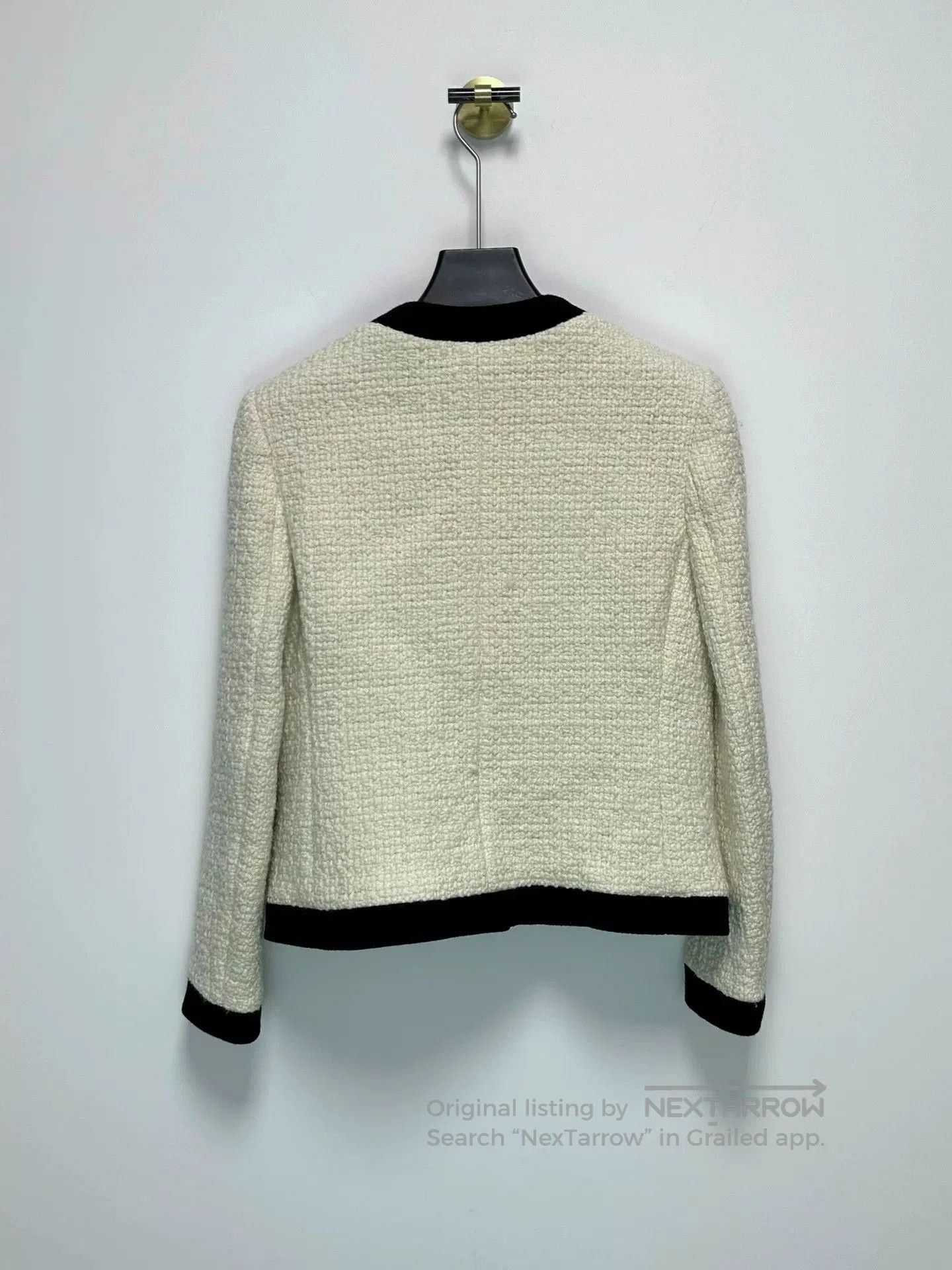 Saint Laurent Paris Saint Laurent White Tweed Jacket. Size S / US 4 / IT 40 - 2 Thumbnail