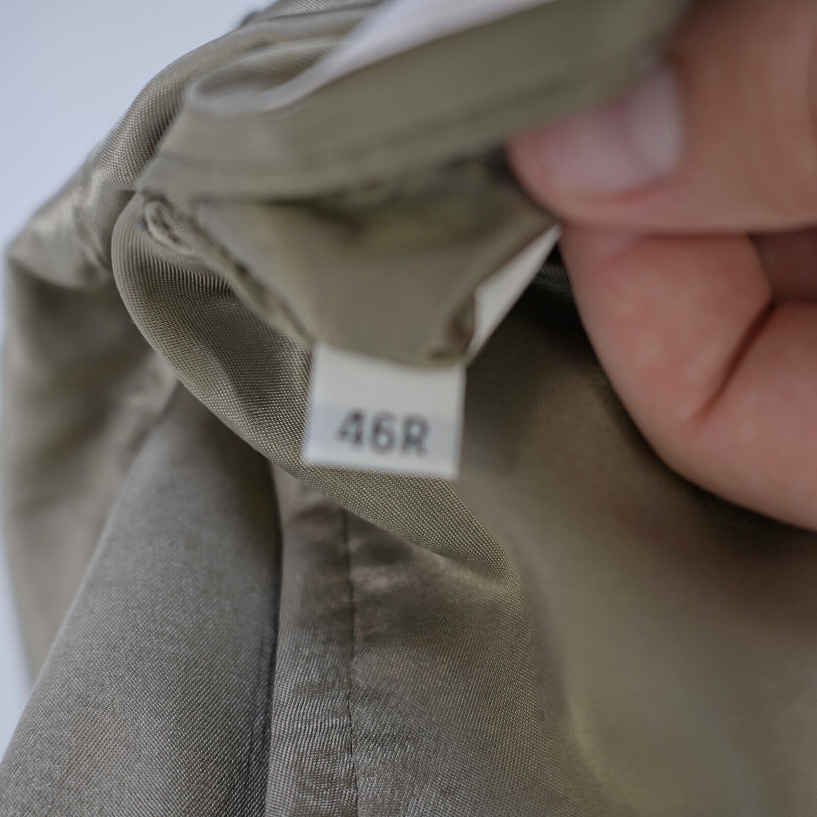 Austin Reed Austin Reed Thick Wool Green Beige Check Sport Coat 46R 3 Bu Size 46R - 10 Thumbnail