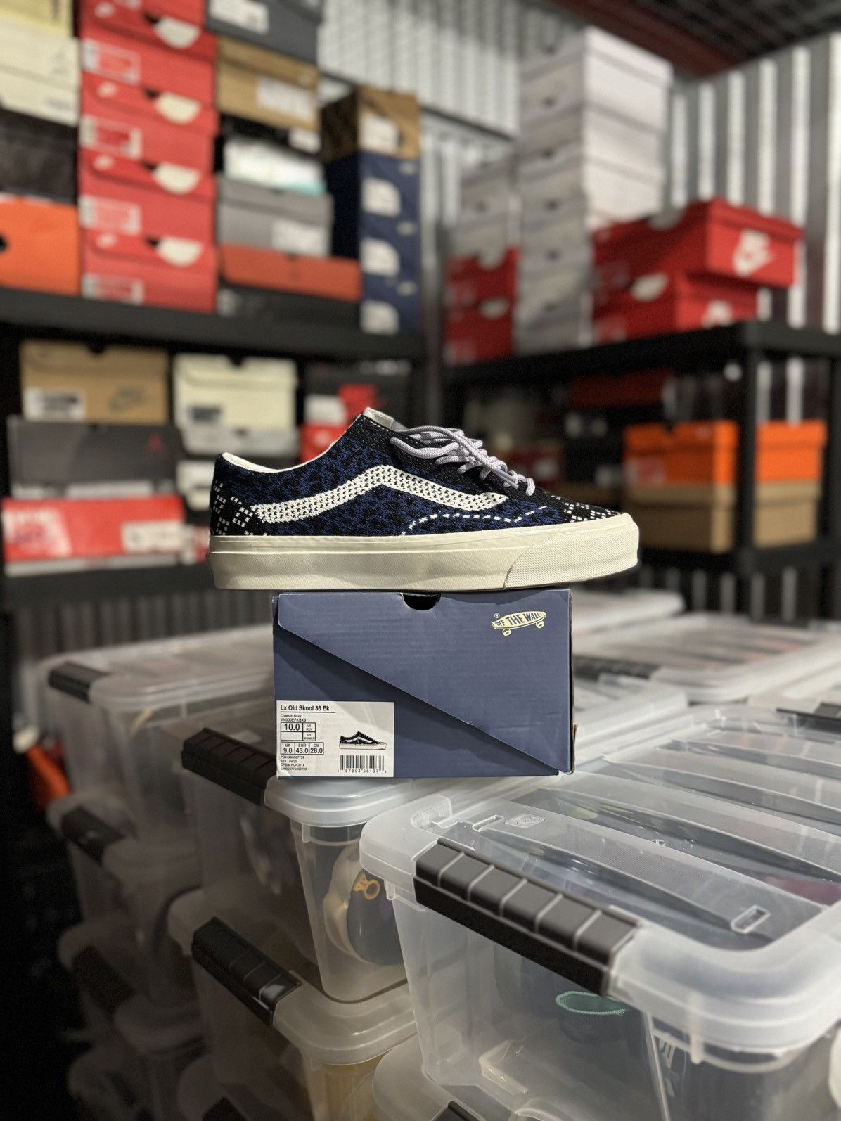 Vans Vans Old Skool Premium Knit Pack Cheetah Navy Blue Size 10 Size US 10 / EU 43 - 1 Thumbnail