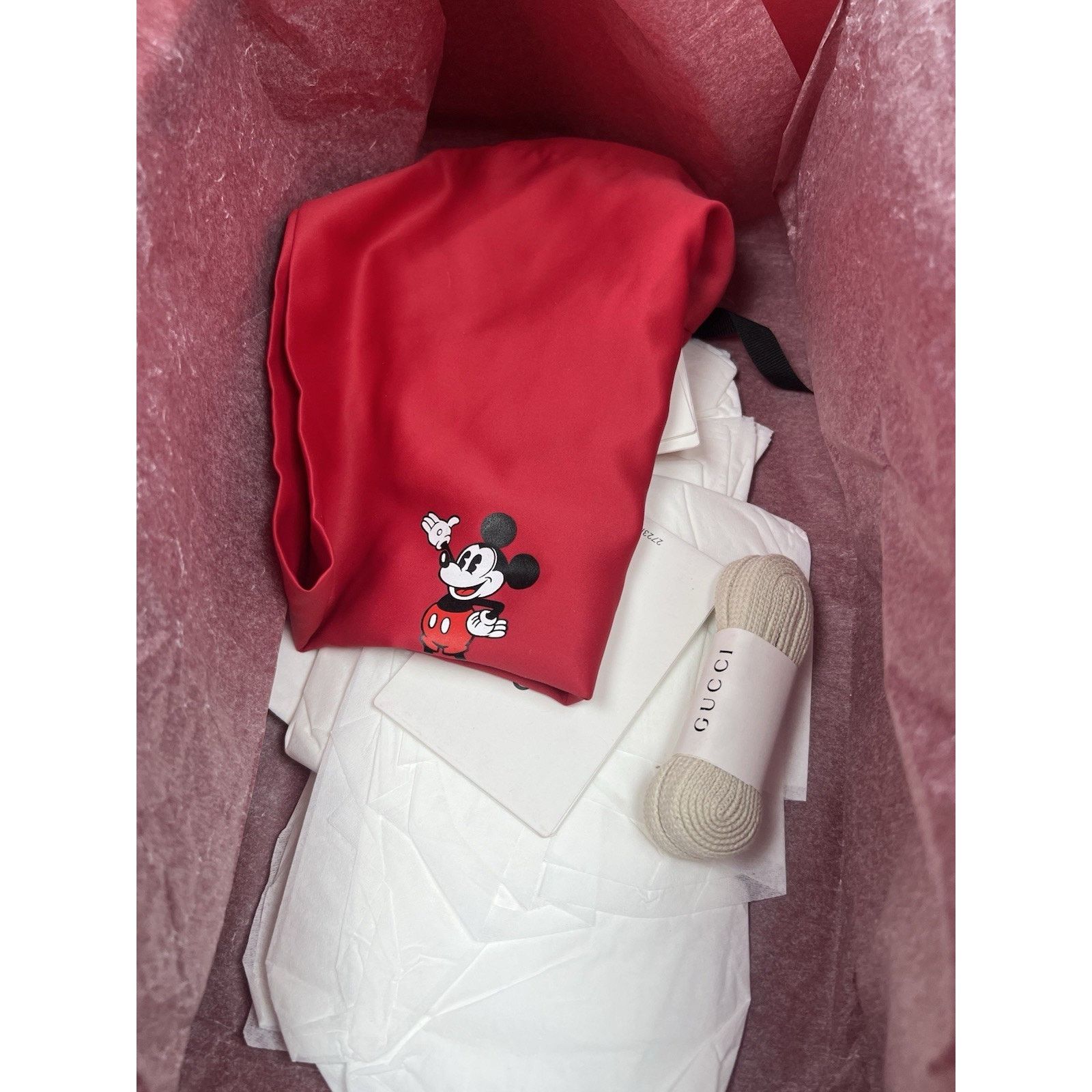 Gucci Size 8US - Gucci Ace x Disney “Mickey” Ivory Leather Size US 8 / EU 41 - 10 Thumbnail