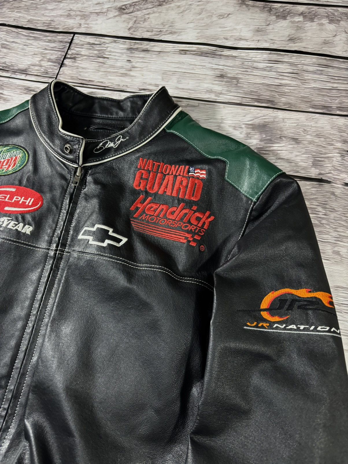 Hysteric Glamour VTG Yohji Yamamoto Style Nascar Racing Leather Jacket Size US XL / EU 56 / 4 - 4 Thumbnail