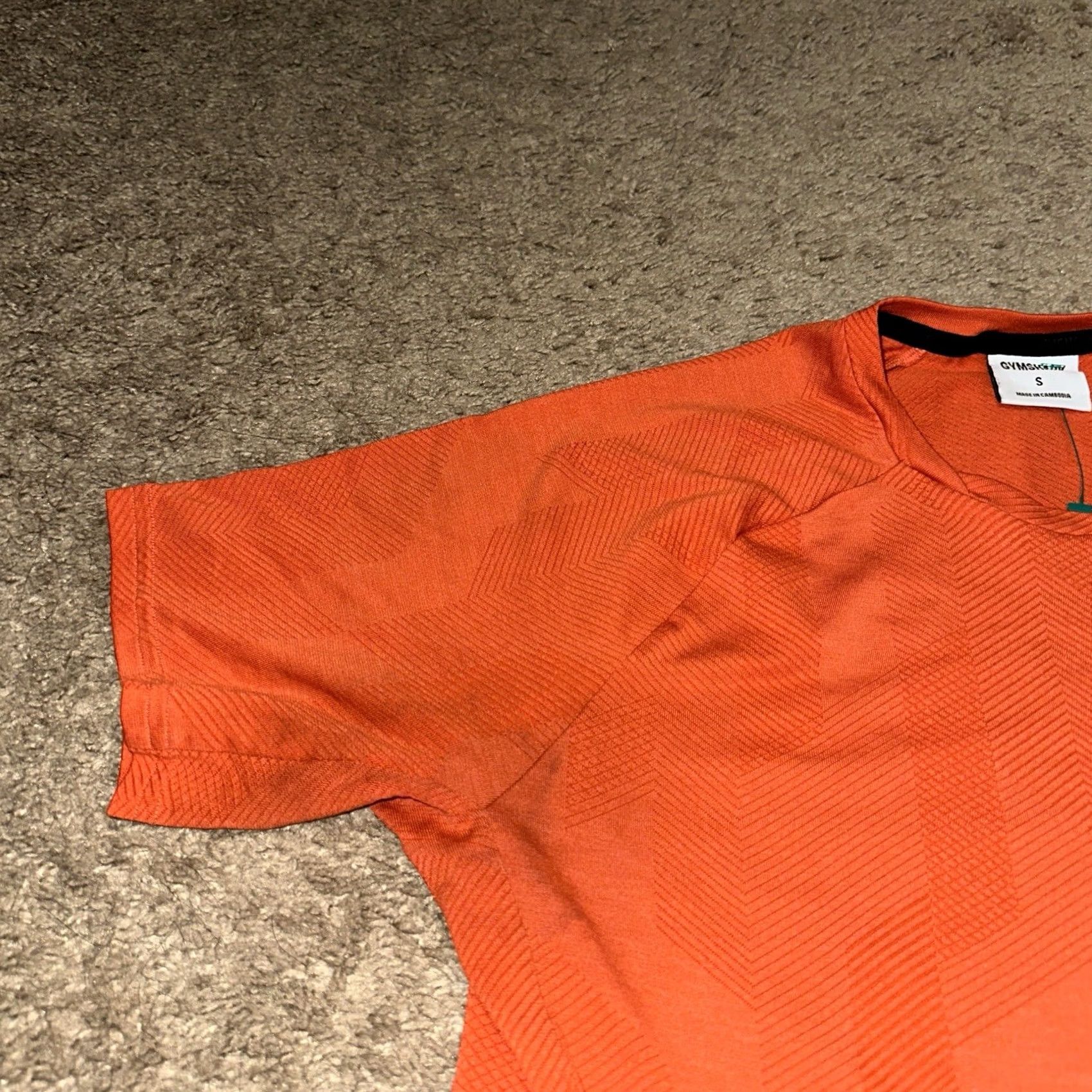 Gymshark Gymshark Apex Shirt Mens Small Orange Polyester Logo Athletic T-Shirt Gym & Training Activewear Short Sleeve Crew Neck Size US S / EU 44-46 / 1 - 2 Thumbnail