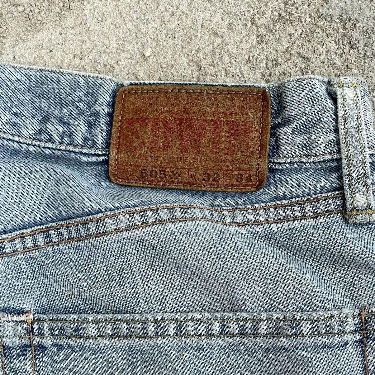 Edwin “DISTRESSED REDLINE SELVEDGE EDWIN 505X” DENIM JEAN Size US 32 / EU 48 - 8 Thumbnail