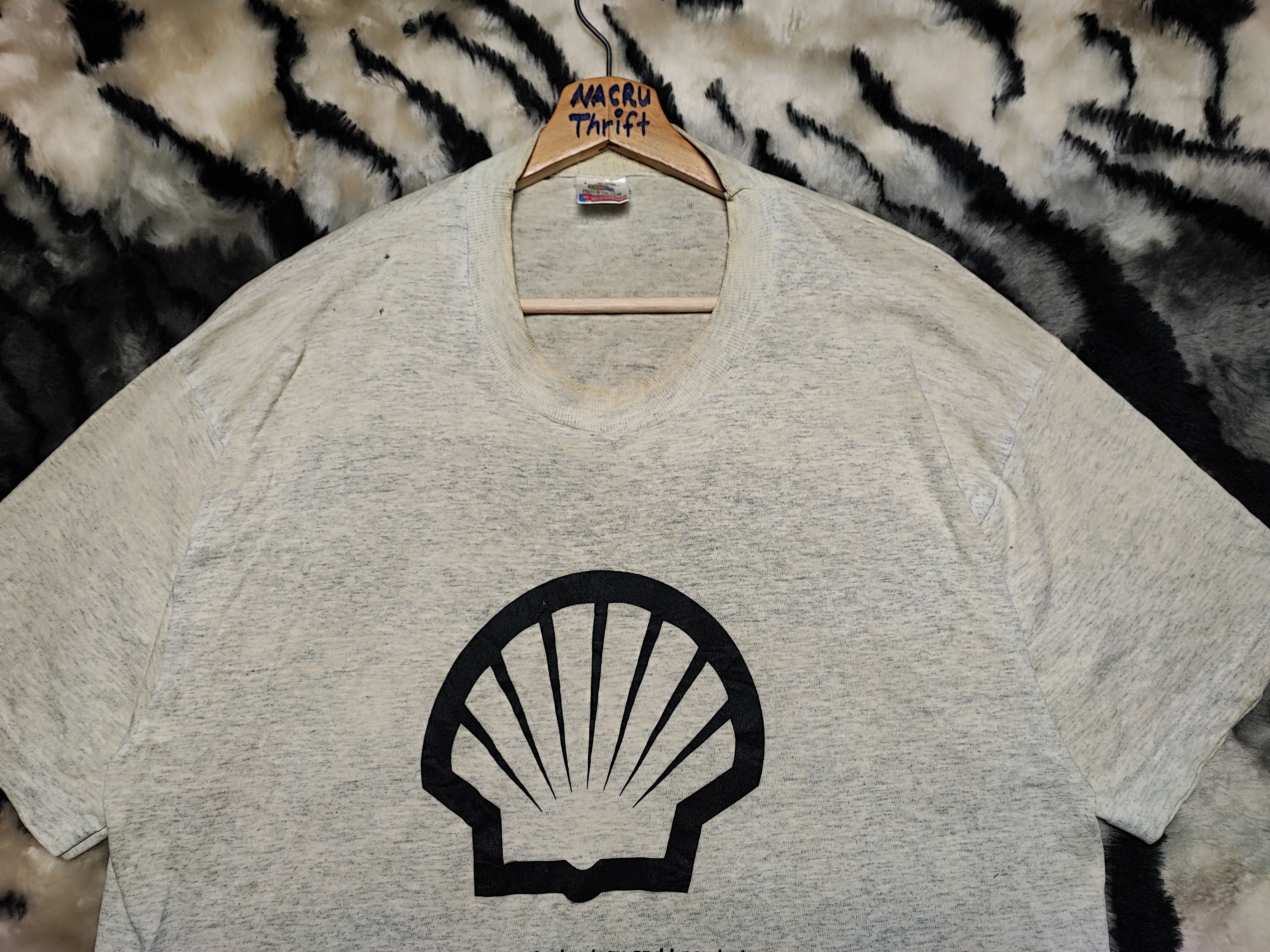 Fruit Of The Loom × Vintage Vintage Shell Tshirt Fruit of the loom Size US L / EU 52-54 / 3 - 5 Thumbnail