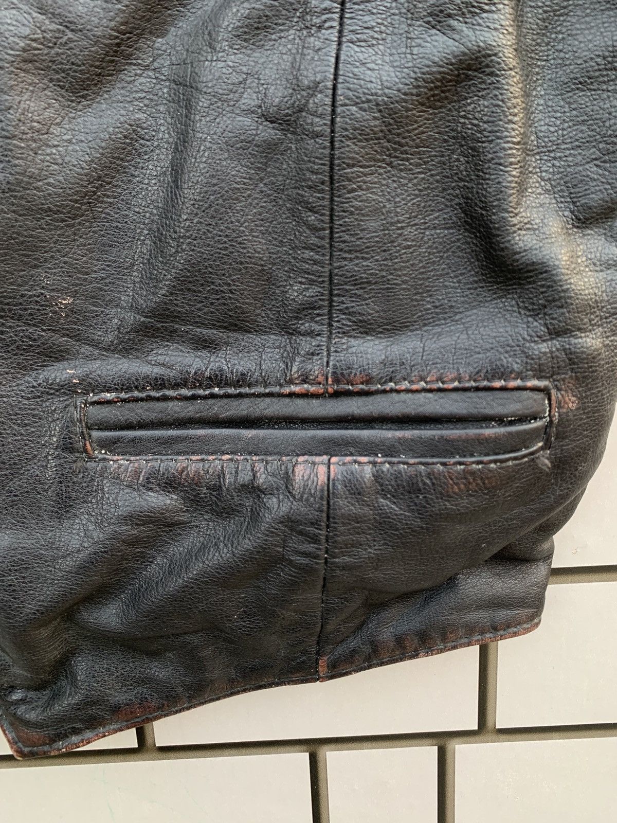 Vintage Vintage ECHT LEDER The Flying Vests Leather Jacket Size US M / EU 48-50 / 2 - 10 Thumbnail