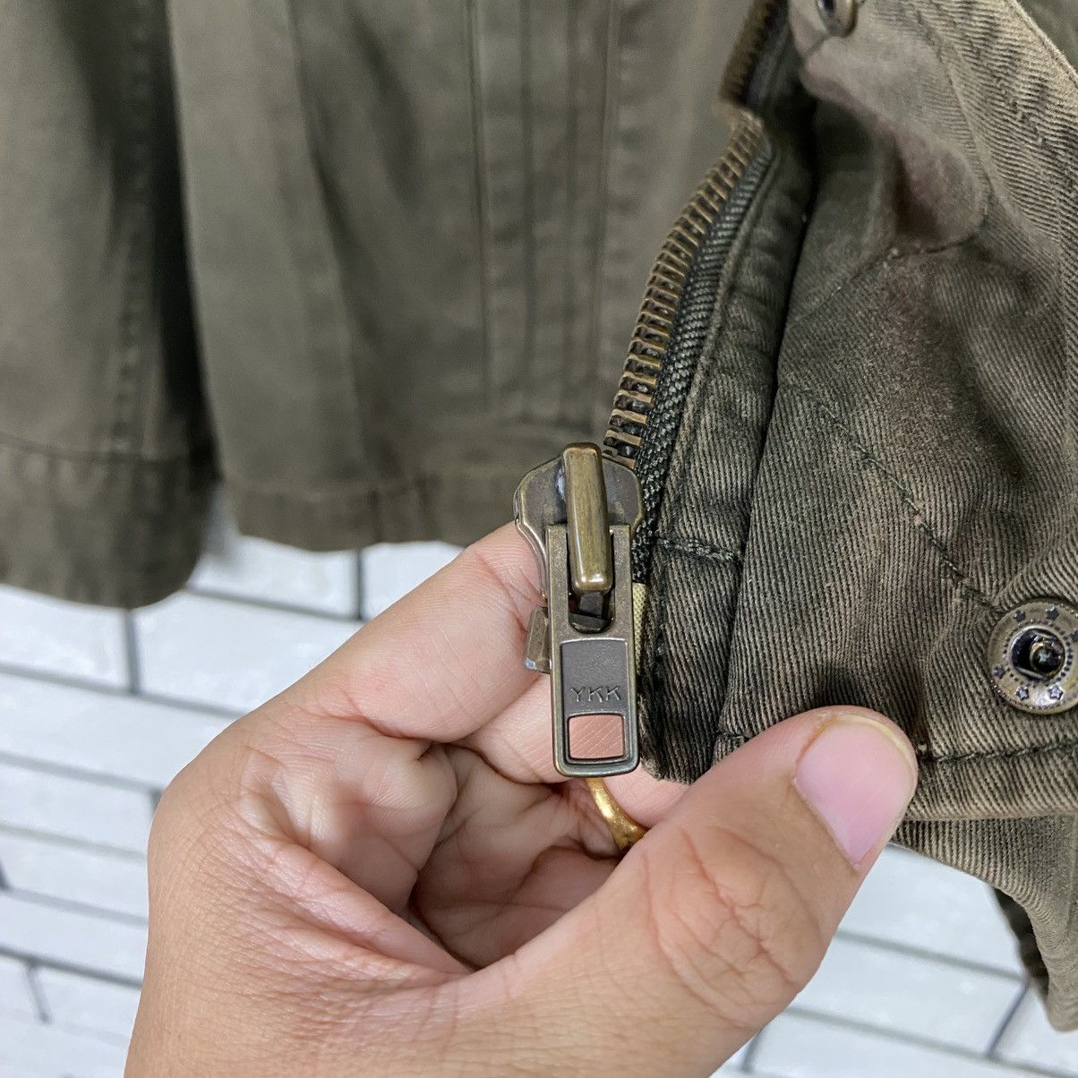 Japanese Brand 📌Vintage Biker Jacket Arizona Tribes Geronimo Big Logo Size US M / EU 48-50 / 2 - 22 Thumbnail