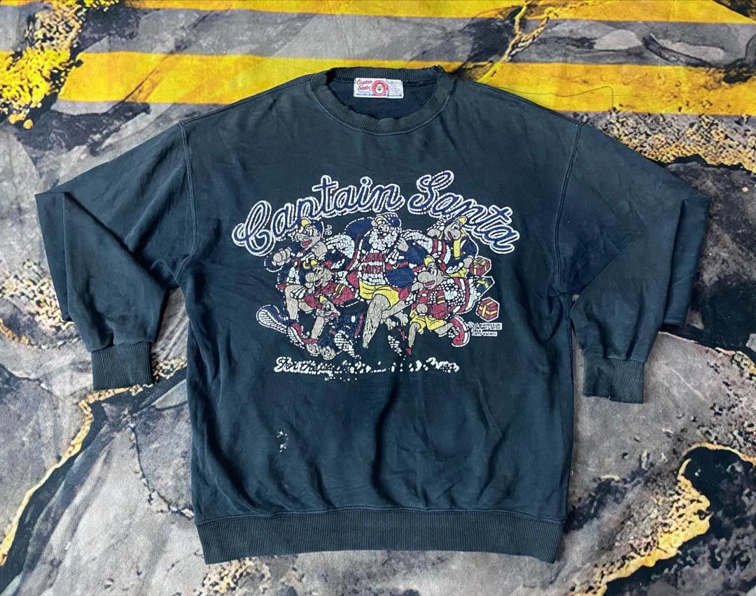Captain Santors × Japanese Brand Vintage Sun Faded Captain Santa Sweatshirt Size US M / EU 48-50 / 2 - 1 Thumbnail