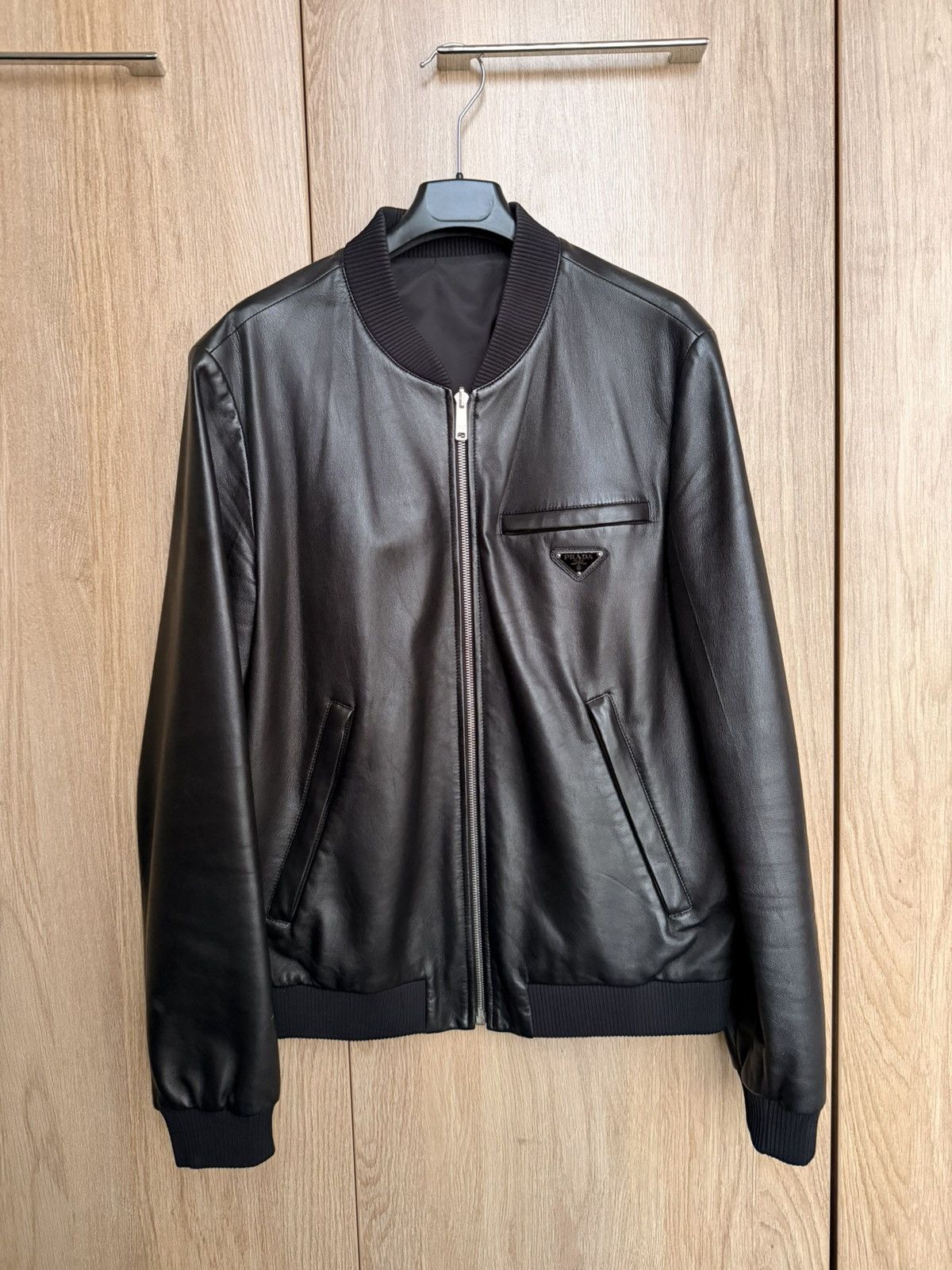 Prada Prada Nappa Leather Bomber Jacket Size US S / EU 44-46 / 1 - 1 Thumbnail