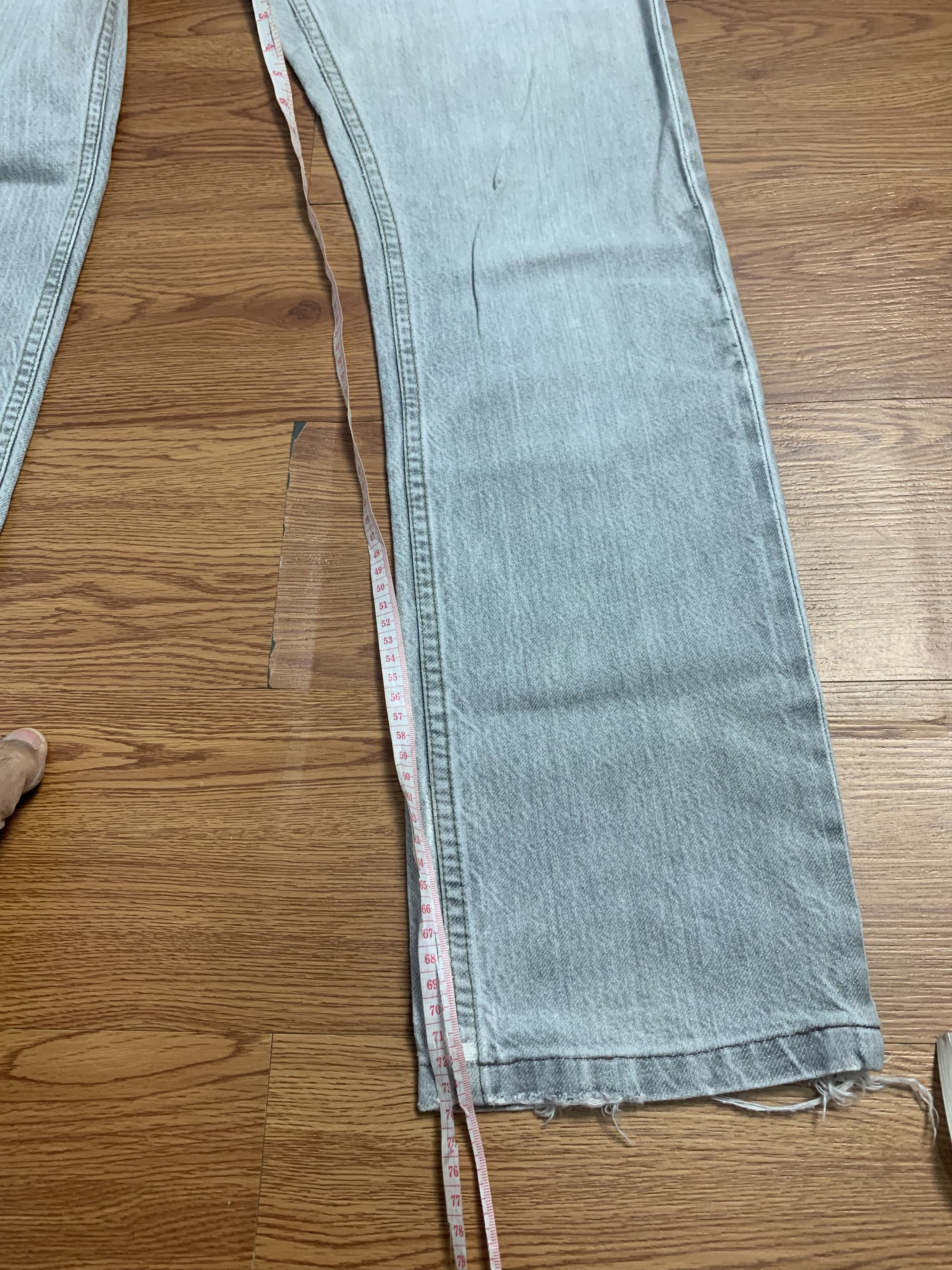 Helmut Lang Helmut Lang 1998 Gray Washed Denim Size US 29 - 13 Thumbnail