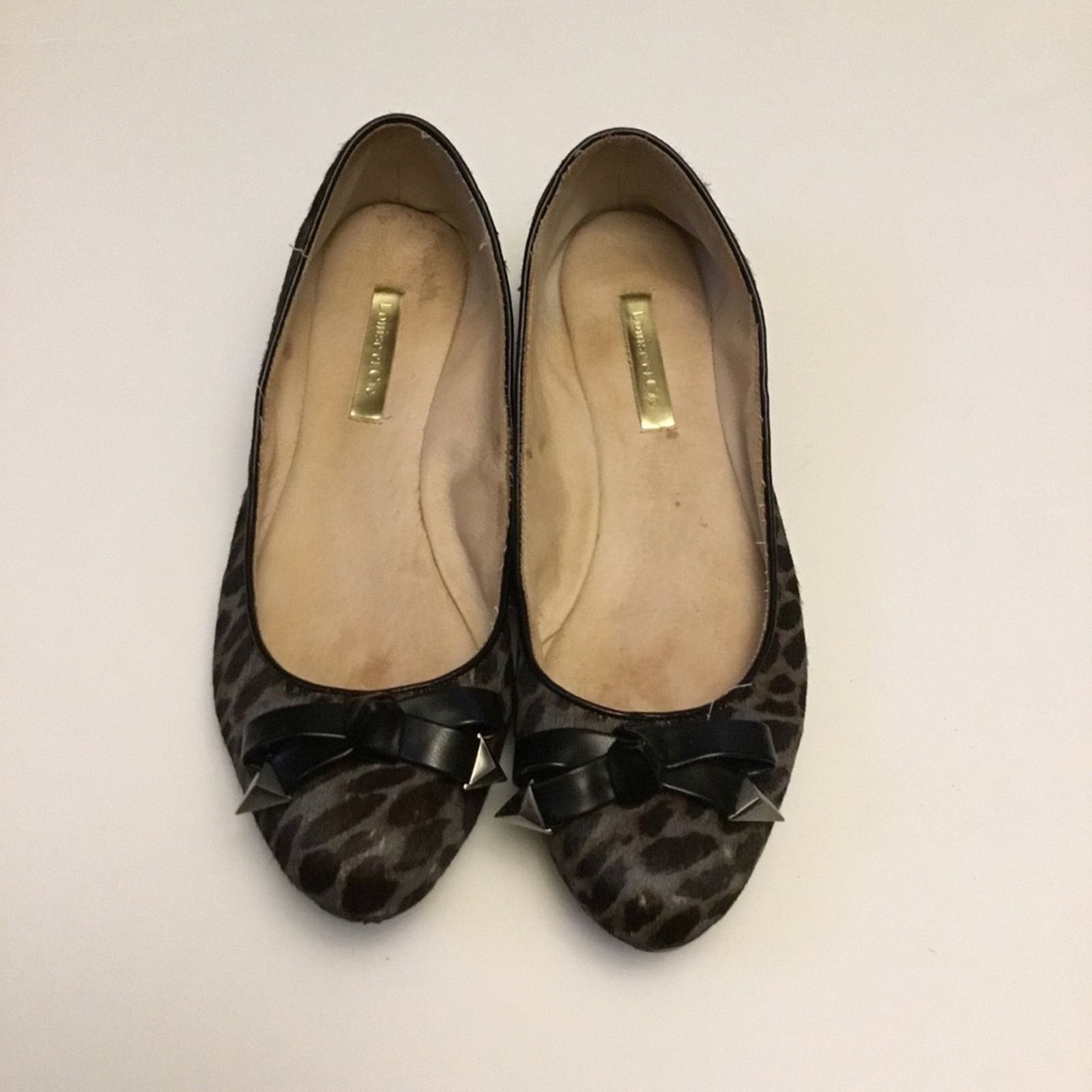 Other Louise et Cie Light Gray Zebra Pattern Flats Size US 7 / IT 37 - 1 Thumbnail