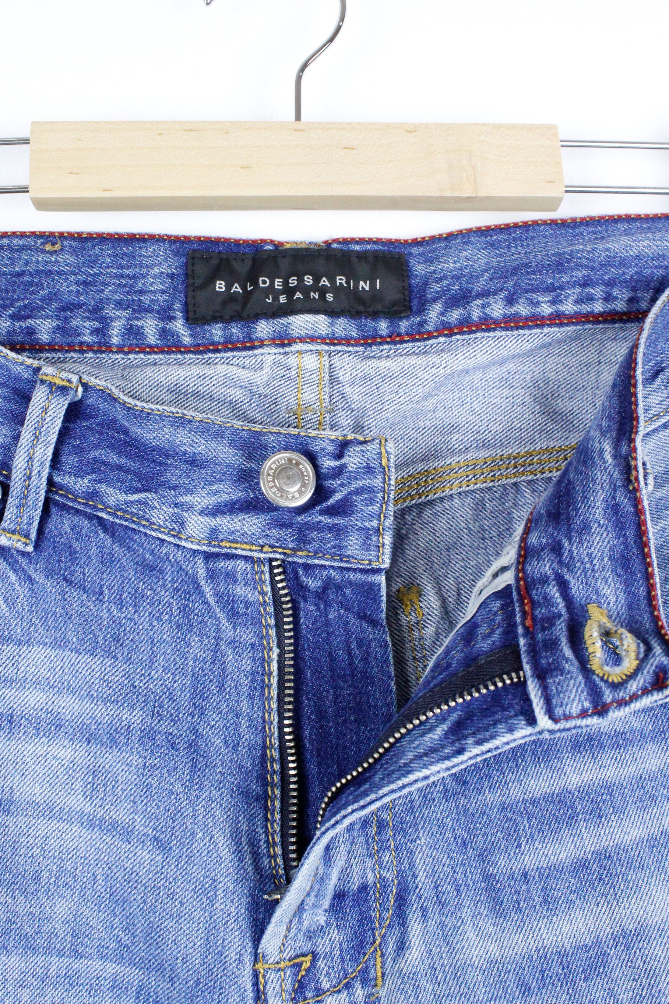 Baldessarini × Self Edge Baldessarini Washed Blue Jeans Selvedge Denim Pants Size US 33 - 3 Thumbnail