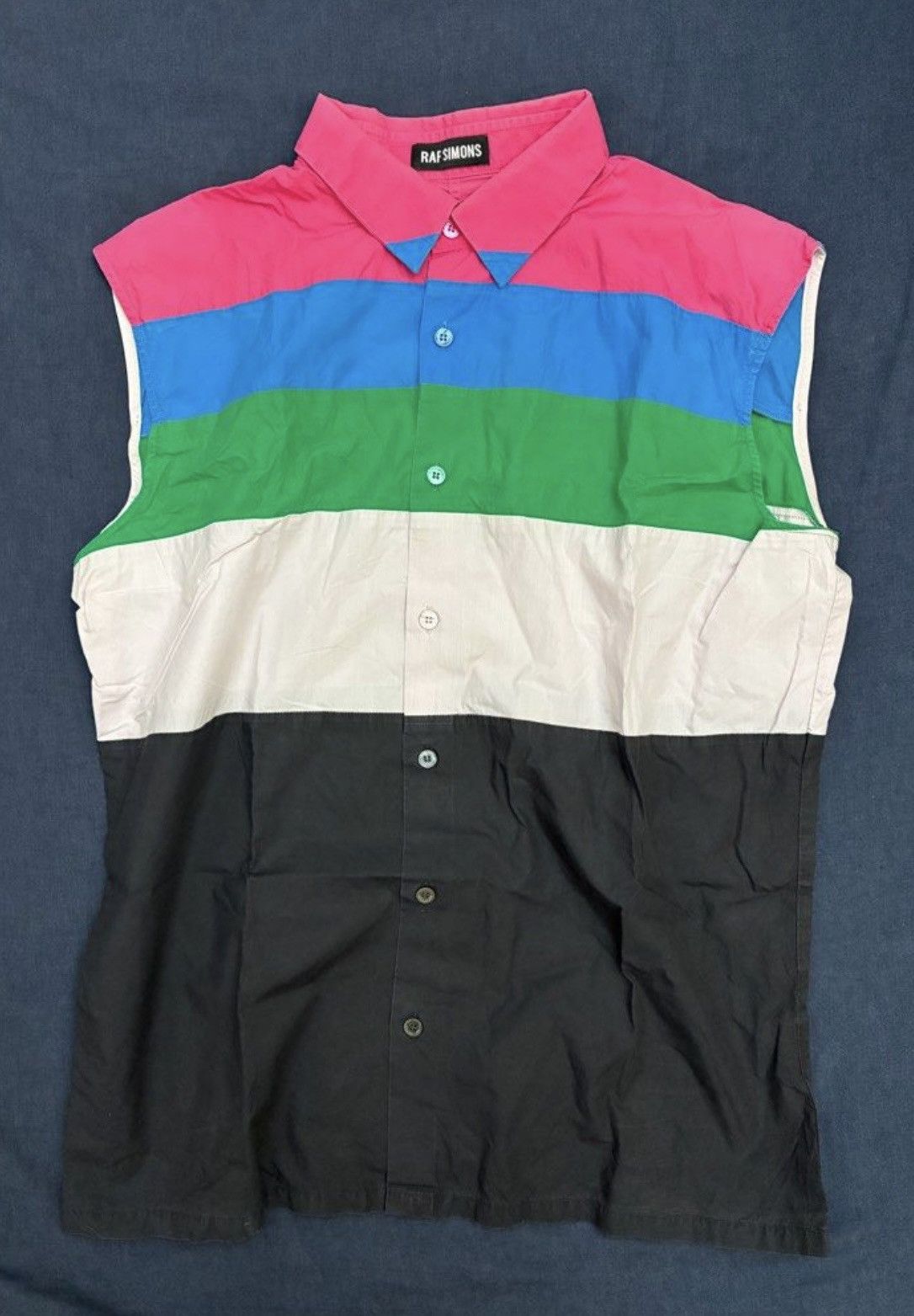 Raf Simons Raf Simons Archive Sleeveless Shirt Size US S / EU 44-46 / 1 - 1 Thumbnail