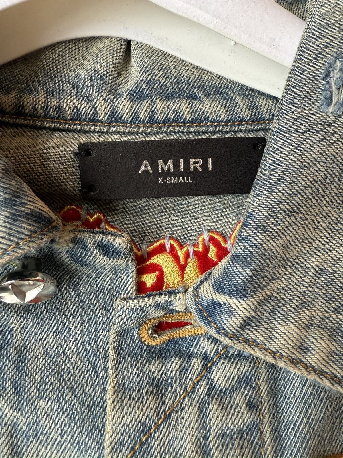 Amiri Chemist Star Trucker Jacket Clay Indigo Size US XS / EU 42 / 0 - 6 Thumbnail