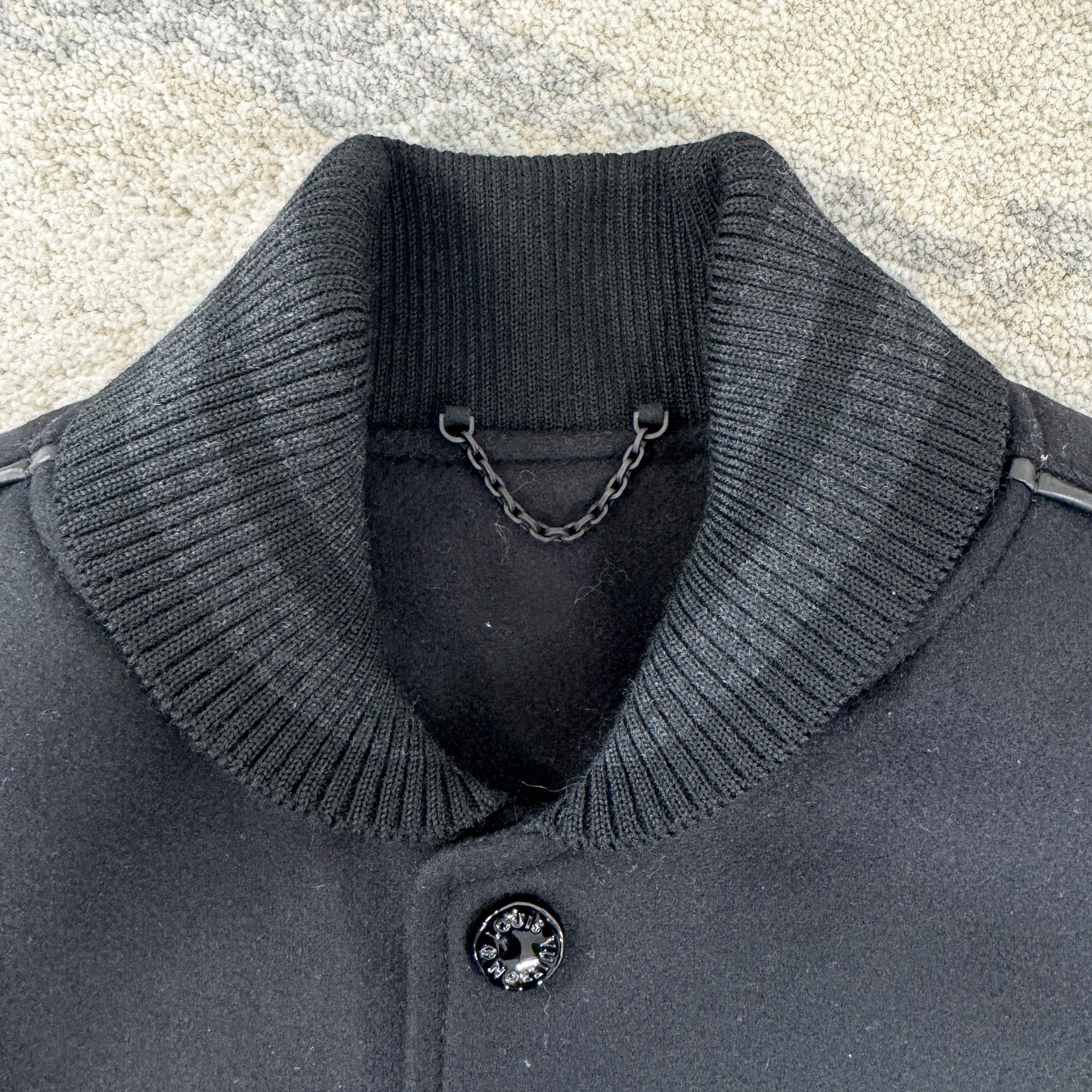 Louis Vuitton Louis Vuitton 1AA7EM Monogram Embosed Jacket Black RRP £3900 Size US S / EU 44-46 / 1 - 10 Thumbnail