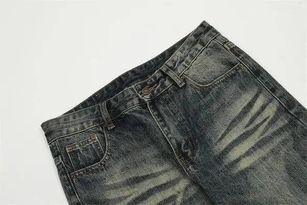 VIBE Distressed washed loose pocket ripped flared jeans Size US 32 / EU 48 - 4 Thumbnail