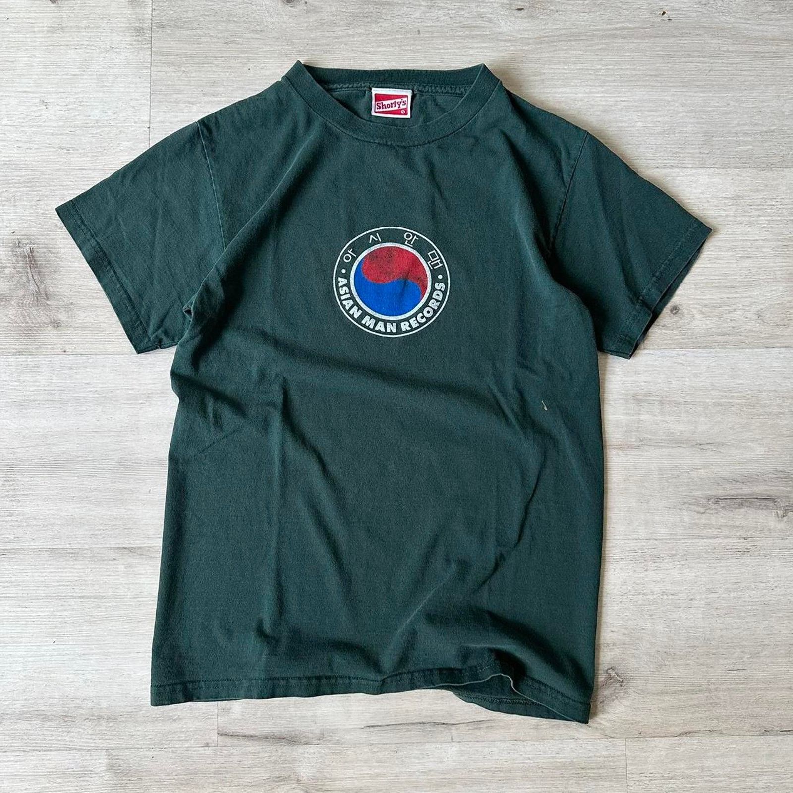 Vintage Shortys Skateboards Asian Man Records Old Skate Tee
