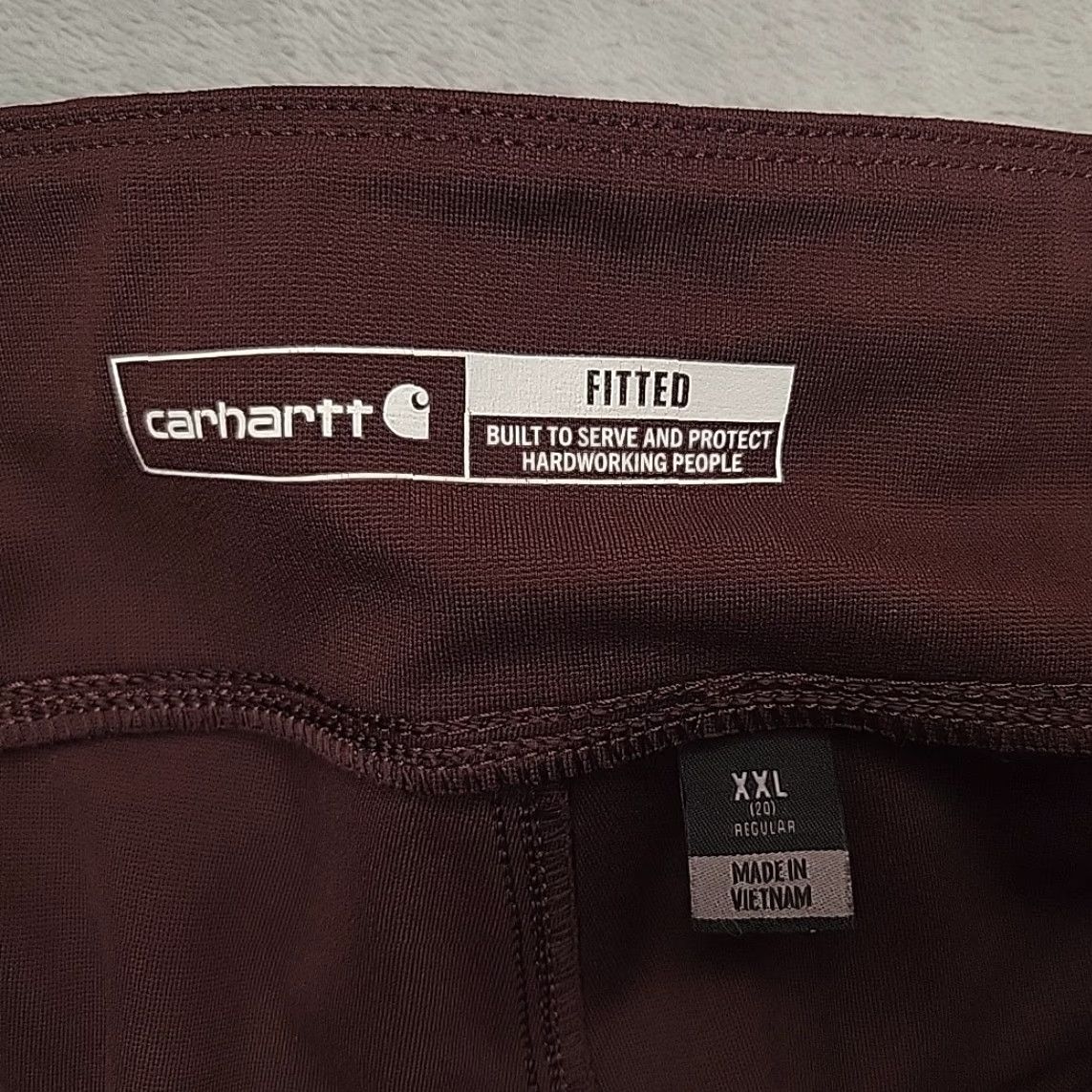 Carhartt Carhartt Force Midweight Pocket Leggings Women 2XL Fitted Cargo Double Knee Brown USA Nylon Spandex Pockets Stretch Clothing Mens? Size 40" / US 18 - 4 Thumbnail