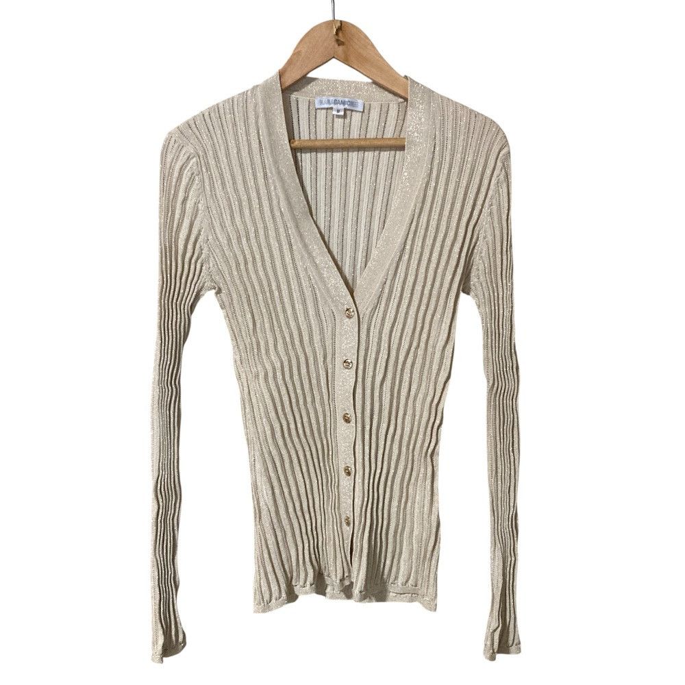Other Other NARACAMICIE Lame Pleated Rib Knit Cardigan Others Tops DUTY FREE for USA Size ONE SIZE - 1 Thumbnail