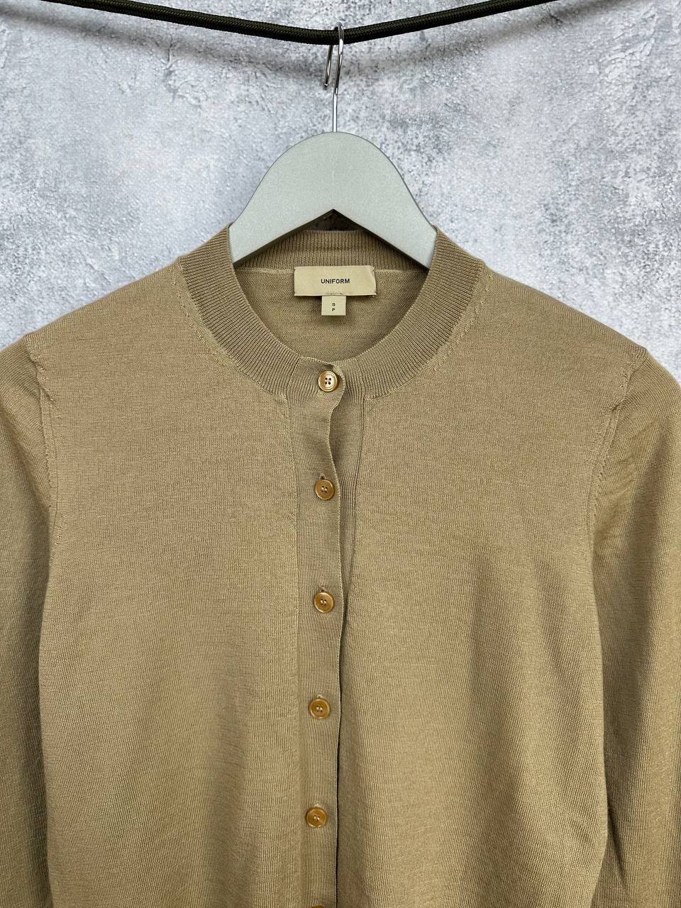Burberry Burberry Uniform Crew Neck Wool Cardigan Sweater Beige LS Size S / US 4 / IT 40 - 4 Thumbnail