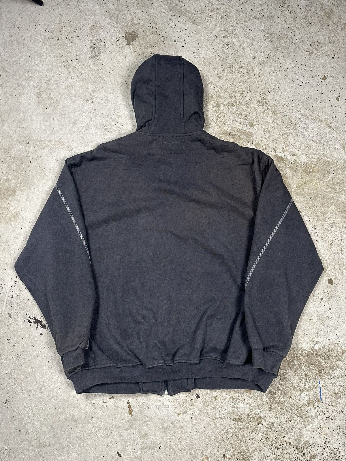 Formula 1 × Vintage Vintage Y2K Formula Uno Grey Heavyweight Racing Zip Hoodie Size US XXL / EU 58 / 5 - 2 Thumbnail