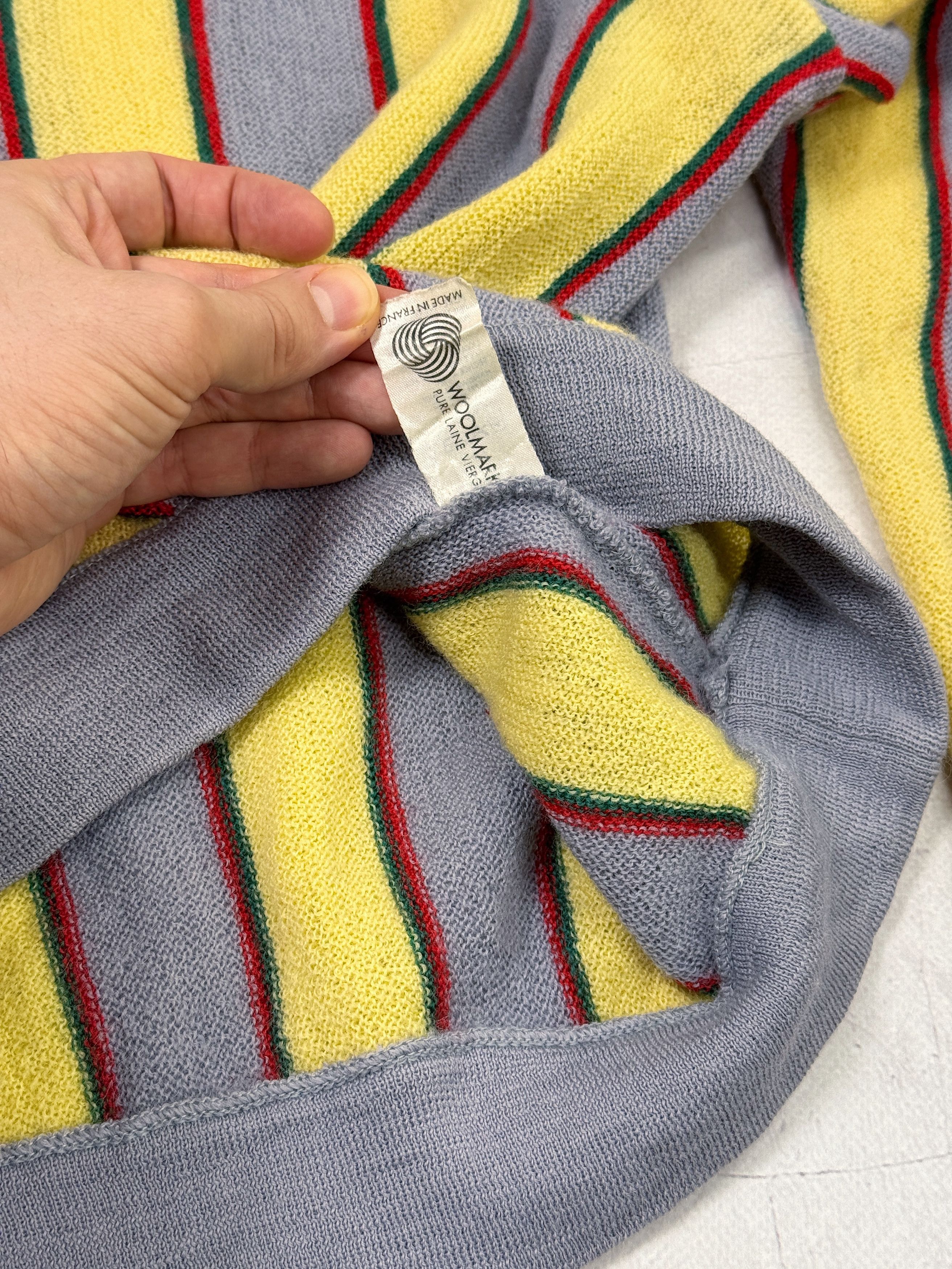 Lacoste Vintage Chemise Lacoste Sweater V-Neck Wool Striped Size US L / EU 52-54 / 3 - 14 Thumbnail