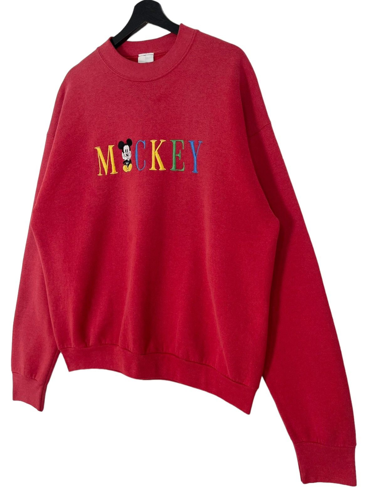 Anime 80s Vintage Embroidered Mickey Sweatshirt Size US XL / EU 56 / 4 - 3 Thumbnail