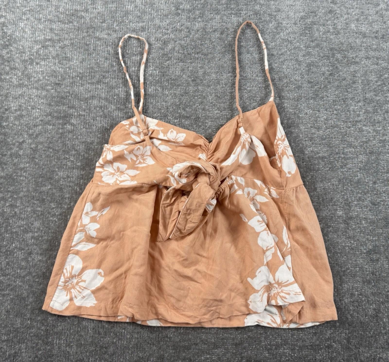 Volcom Volcom Strappy Womens Tank Top Pink Floral Flowy Size Medium Size M / US 6-8 / IT 42-44 - 5 Thumbnail