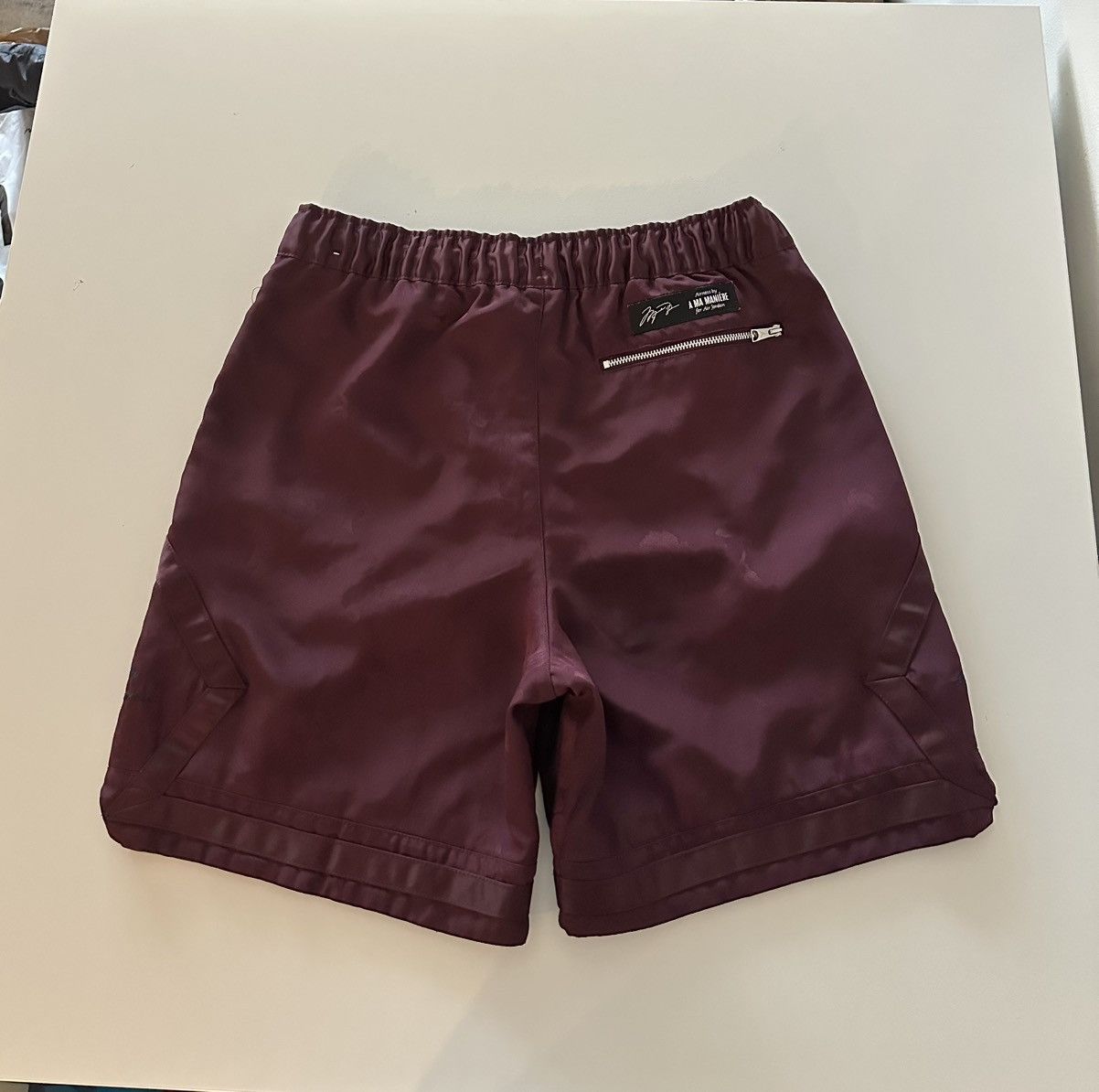 A Ma Maniere × Jordan Brand Jordan X A Ma Maniere Burgundy Jacquard Short Men’s S Floral Size US 31 - 4 Thumbnail