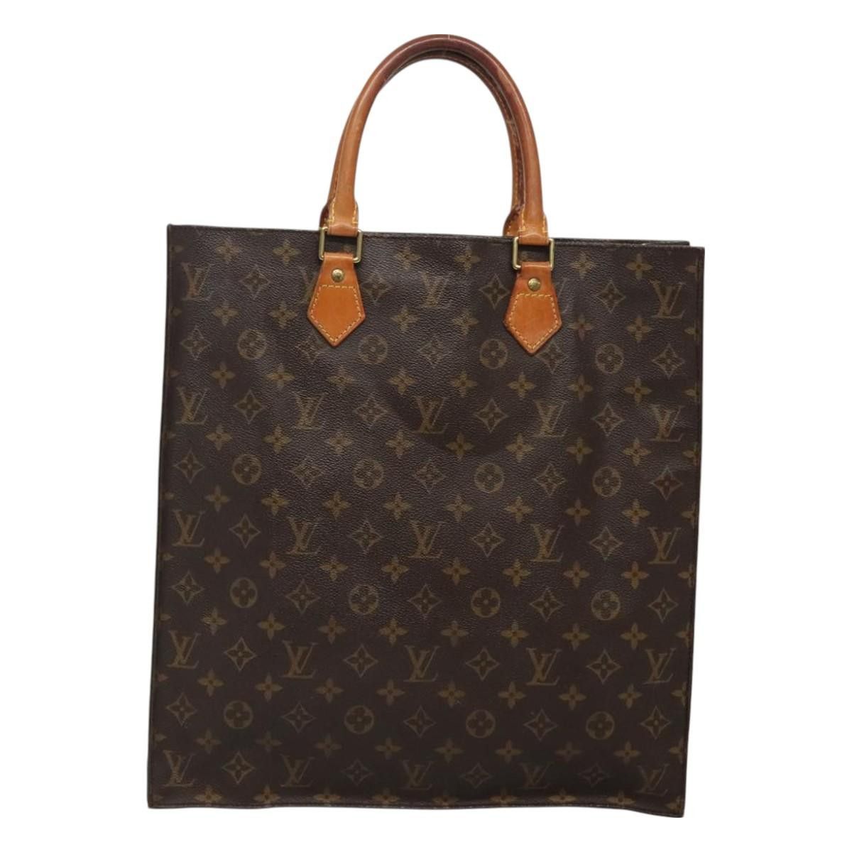 Louis Vuitton LOUIS VUITTON Monogram Sac Plat Hand Bag M51140 Size ONE SIZE - 2 Thumbnail
