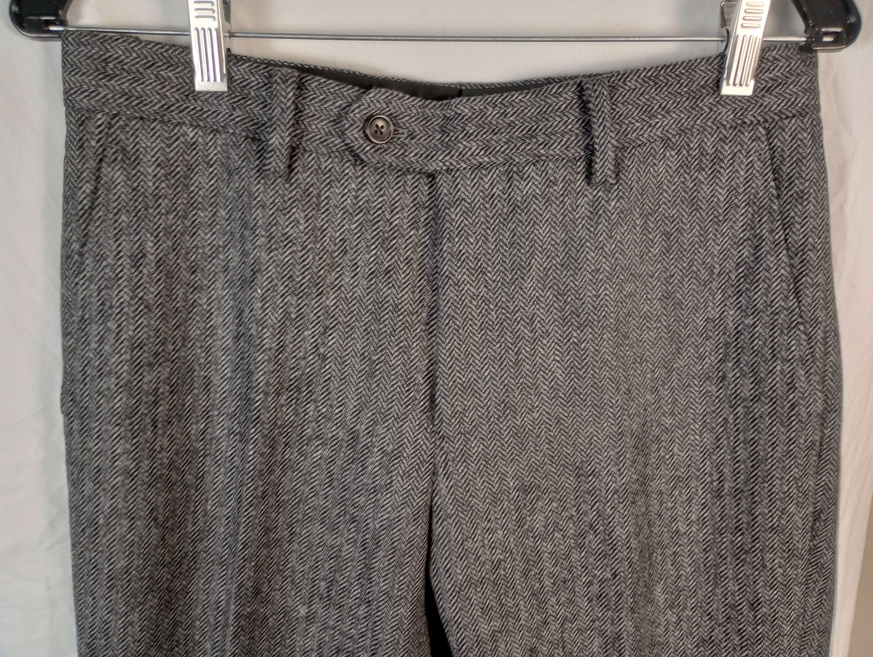 Spier & Mackay Spier And Mackay Slim Trouser W30 - Medium Gray Herringbone Size 36R - 4 Thumbnail