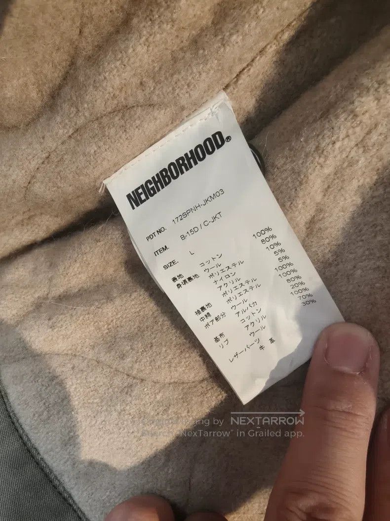 Neighborhood Neighborhood Military Collar Flight Jacket Cotton Coat Size US L / EU 52-54 / 3 - 8 Thumbnail