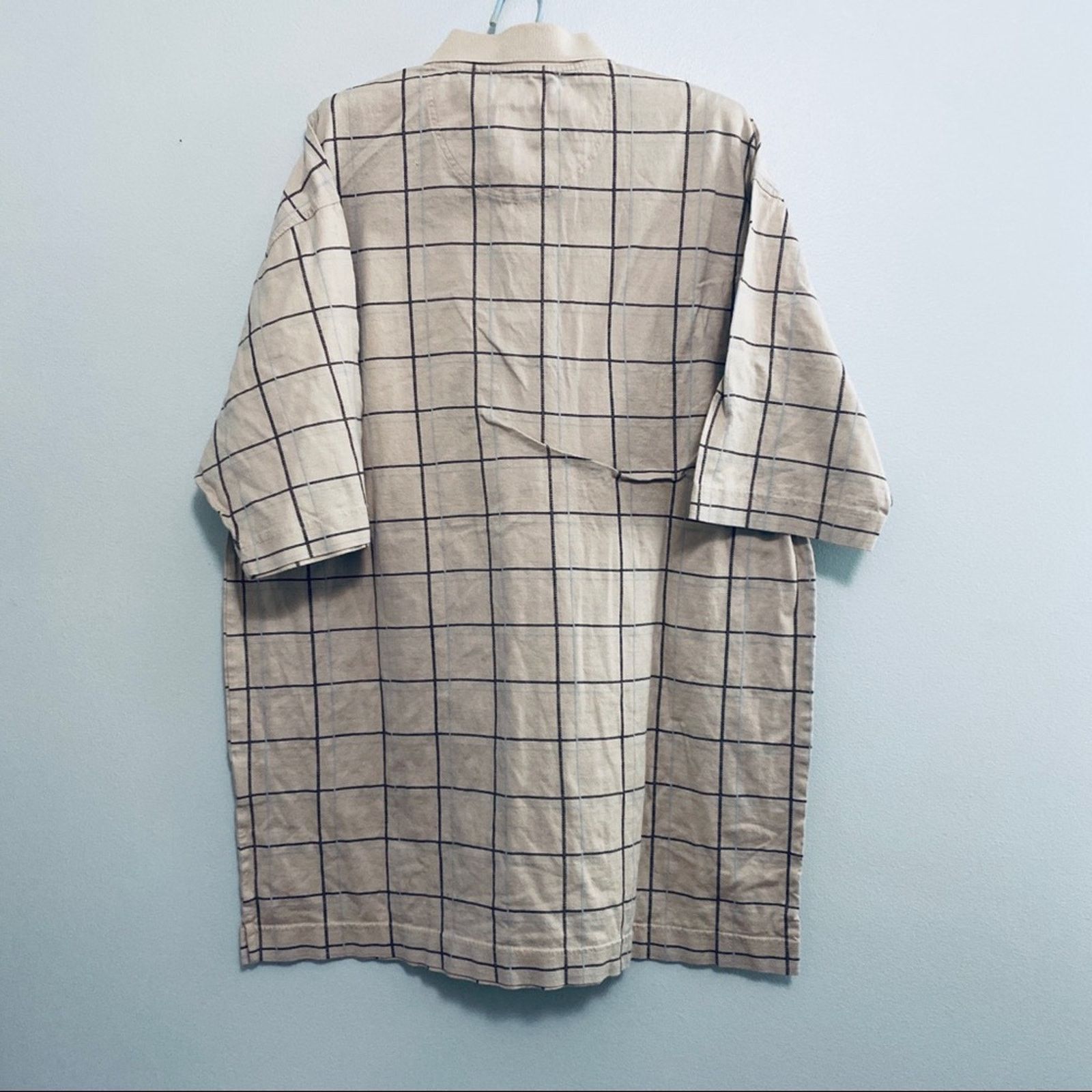 Dockers Docker's tan window pane plaid polo Size US L / EU 52-54 / 3 - 2 Thumbnail