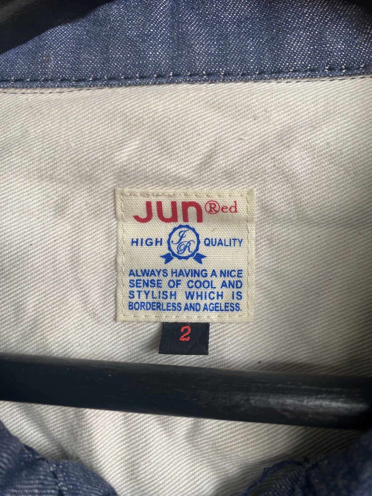 JUN MEN JunRed Vintage Workwear-Style Denim Jacket – Japanese Casual Size US S / EU 44-46 / 1 - 6 Thumbnail