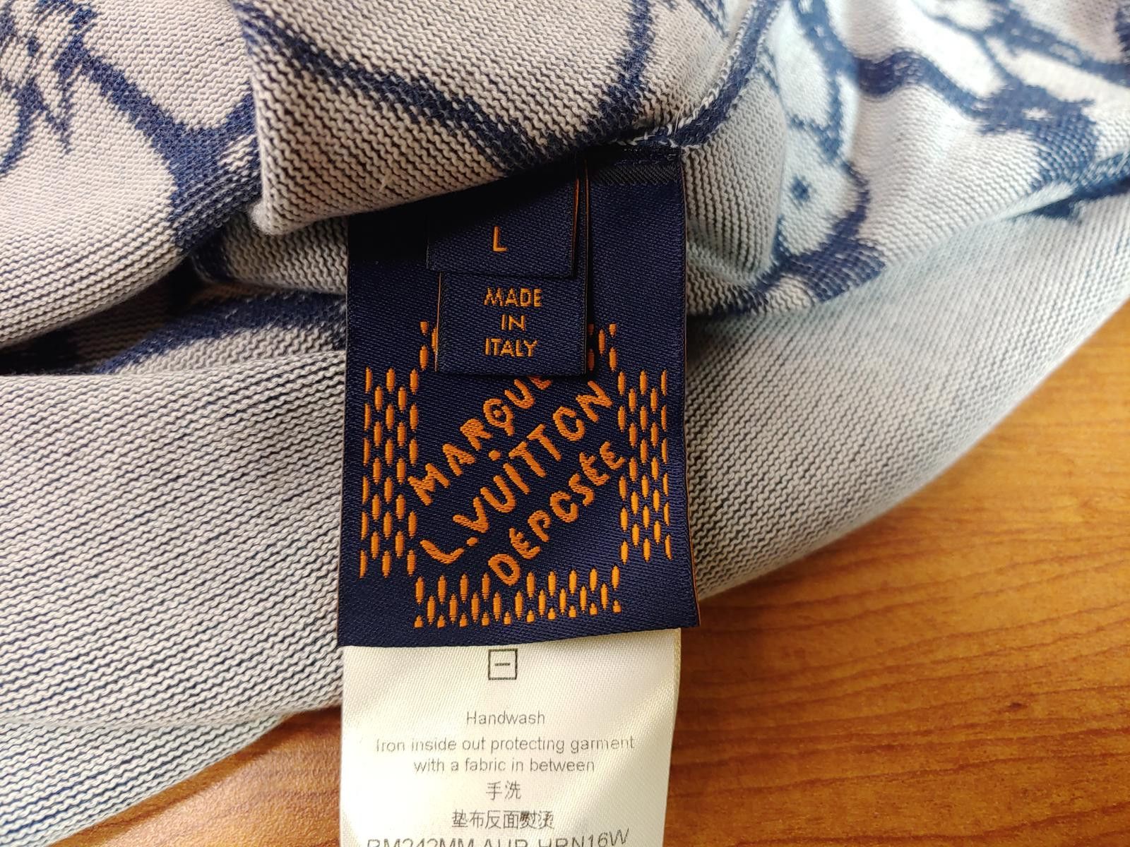 Louis Vuitton Louis Vuitton Monogram Fishnet Short Sleeve Shirt in Blue Size ONE SIZE - 5 Thumbnail