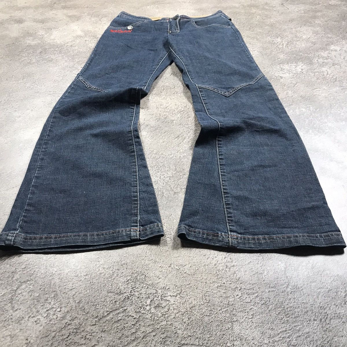 Vintage Vintage Y2K Flared Distressed Baggy Jeans Grunge Skate 27 Size 27" / US 4 / IT 40 - 1 Thumbnail