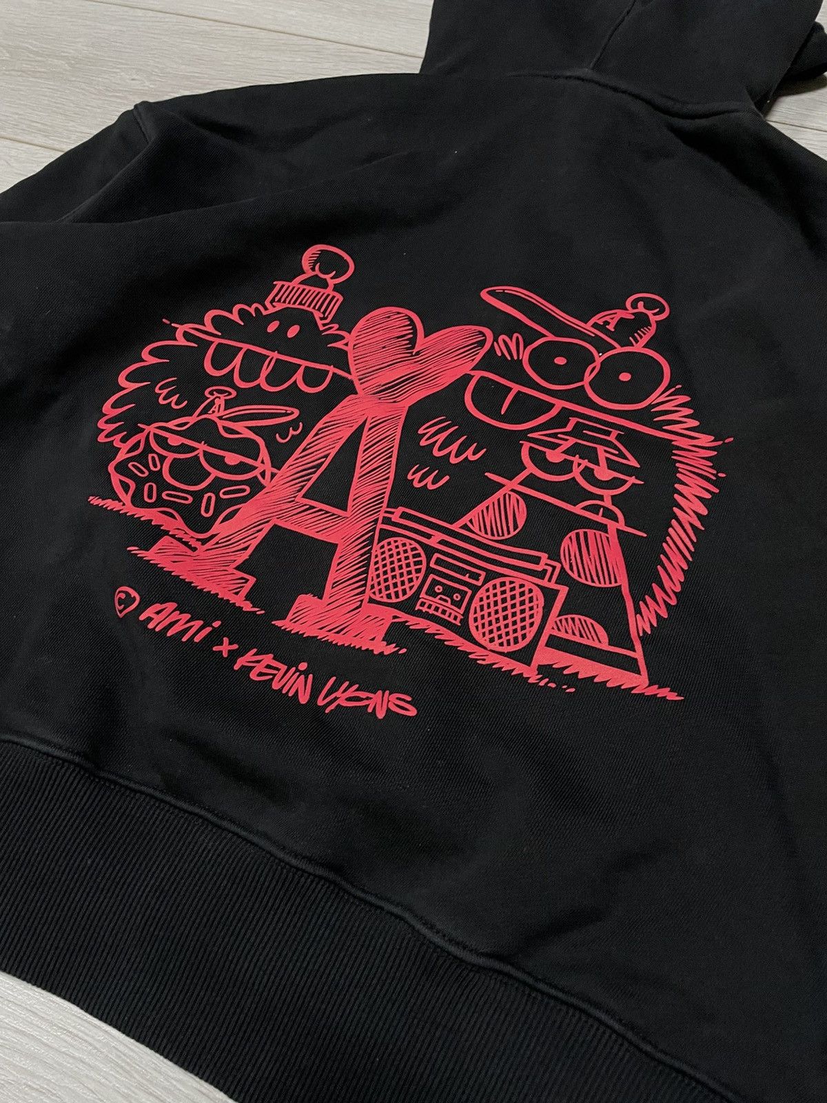 AMI AMI x Kevin Lyons heart big print hoodie Size US M / EU 48-50 / 2 - 5 Thumbnail