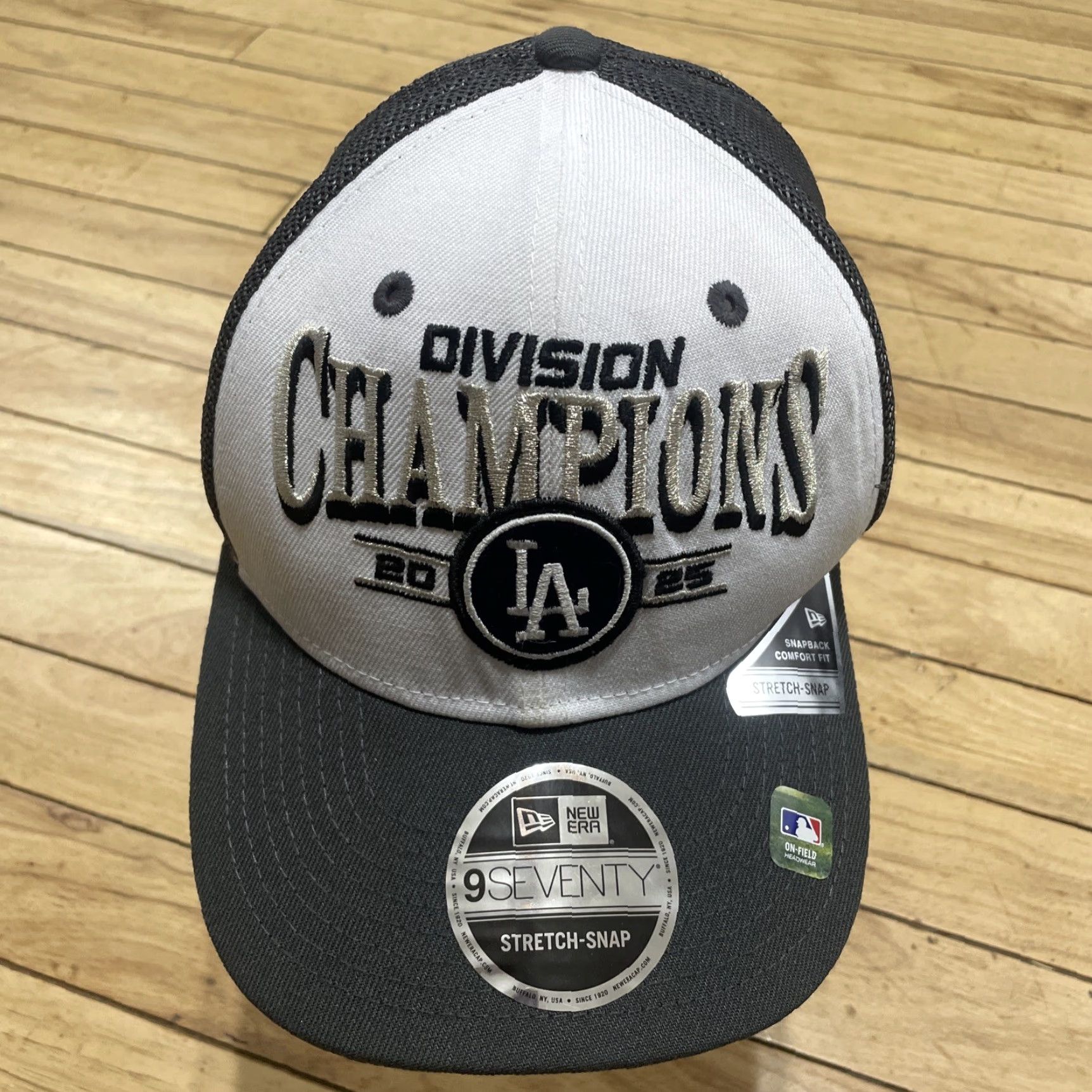 New Era New Era Dodgers Hat Men 9Seventy Snap Back Adjustable Black Size ONE SIZE - 5 Thumbnail