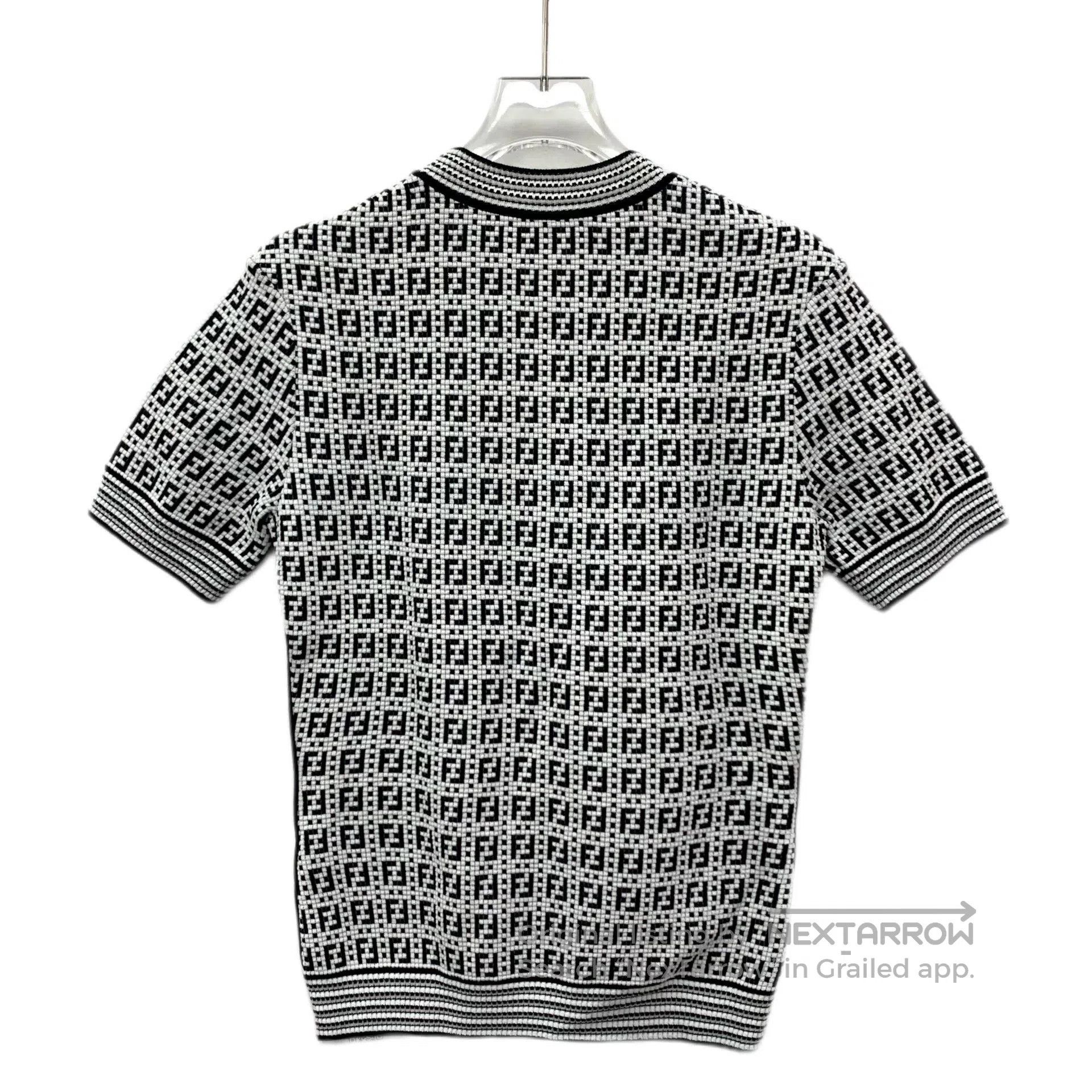 Fendi fendi color block logo short sleeve knit top. Size US M / EU 48-50 / 2 - 2 Thumbnail