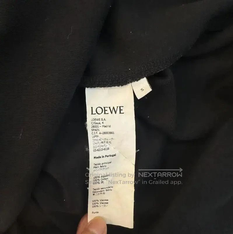 Loewe Loewe Black Cotton Summer T-Shirt . Size S / US 4 / IT 40 - 3 Thumbnail