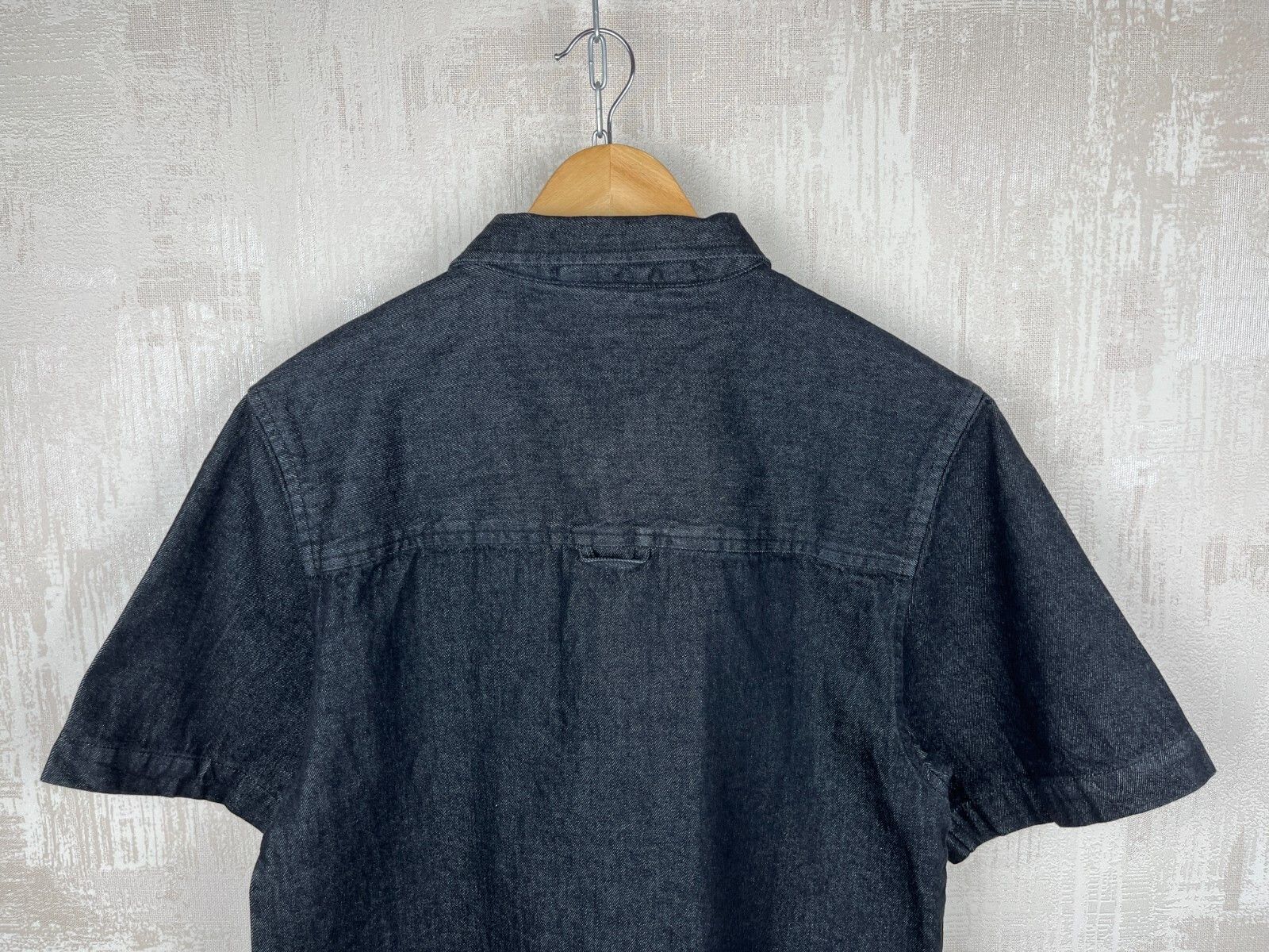 Other Just Junkies Reggie Half Zip Black Denim Short Sleeve Shirt Size US S / EU 44-46 / 1 - 14 Thumbnail