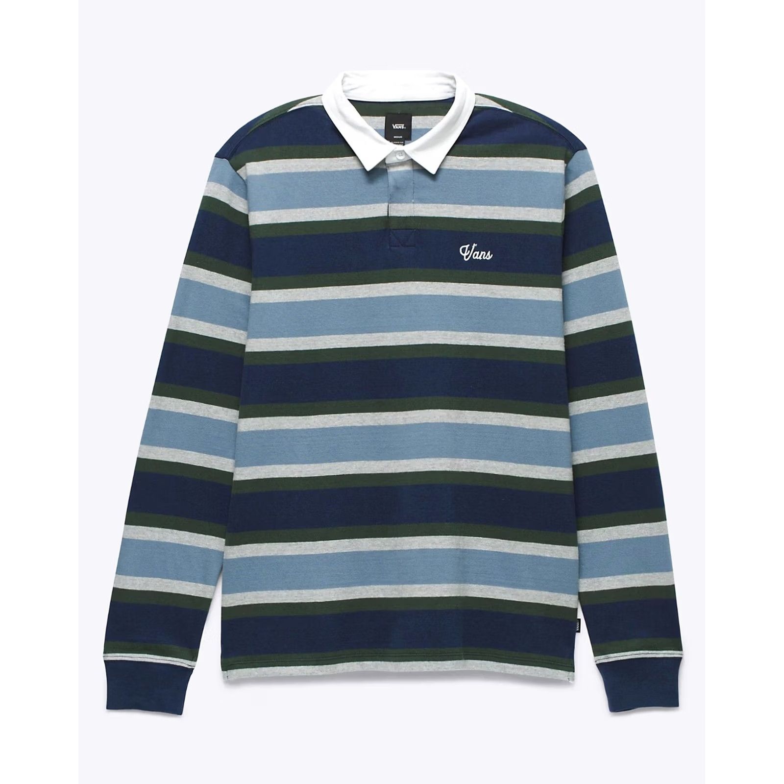 Vans VANS Menton Rugby Dress Blues/ Blue Mirage Long Sleeve Polo Mens M Size US M / EU 48-50 / 2 - 2 Thumbnail