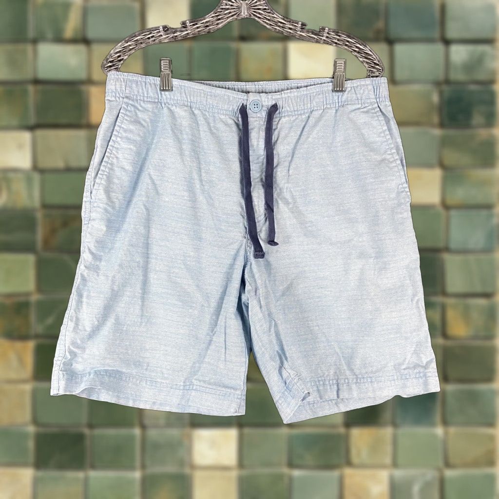 Izod IZOD Saltwater Striped Shorts Men 32 Blue Chino Regular Mens Size US 32 / EU 48 - 1 Thumbnail