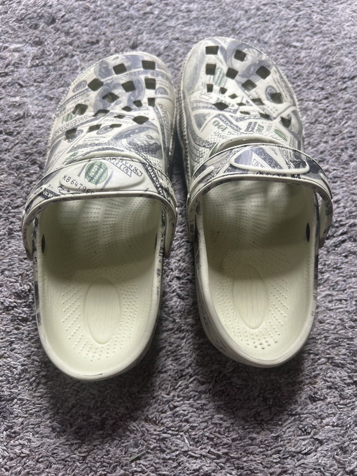 Hypebeast Hundred Dollar Bill All-Over Clogs Size US 11 / EU 44 - 3 Thumbnail