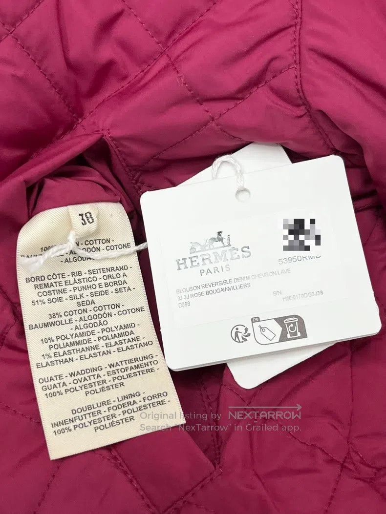 Hermes Hermes Reversible quilted jacket Size XS / US 0-2 / IT 36-38 - 6 Thumbnail