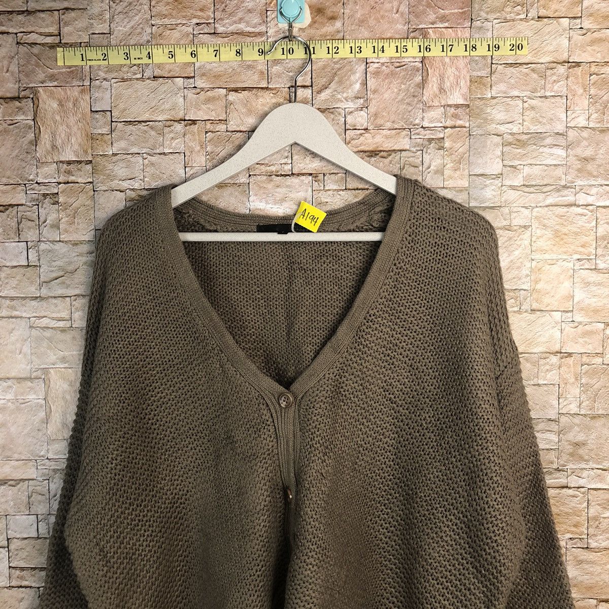 Sugar Spoon Brown baggy Cardigan Knitwear #A194