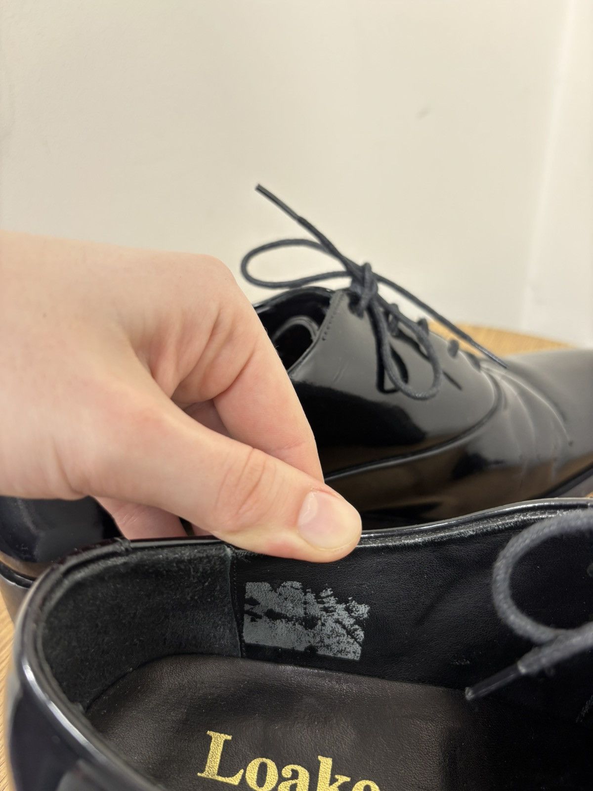 Loake Loake Lifestyle Men’s Black Patent Leather Dress Shoes Size US 9.5 / EU 42-43 - 19 Thumbnail