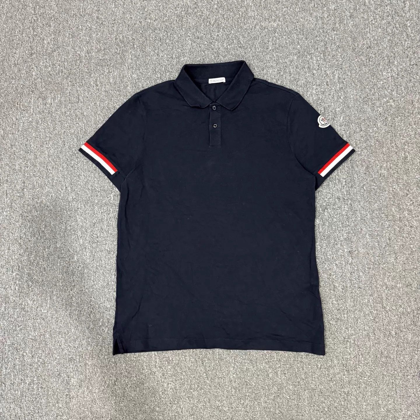 Moncler Moncler Navy Blue Logo Tee M 99 New Size US M / EU 48-50 / 2 - 1 Thumbnail